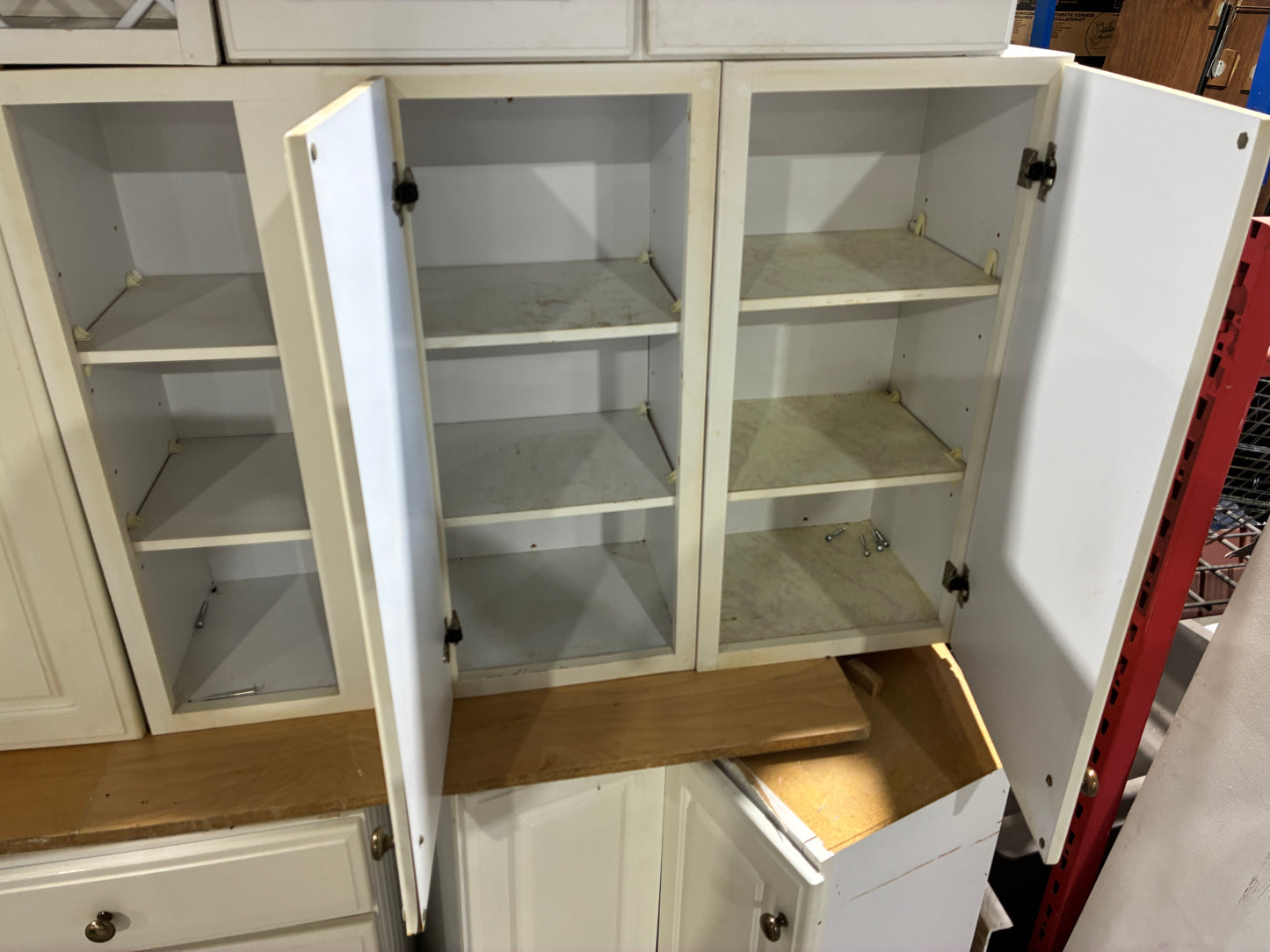 13-Piece White Kitchen Cabinet Set