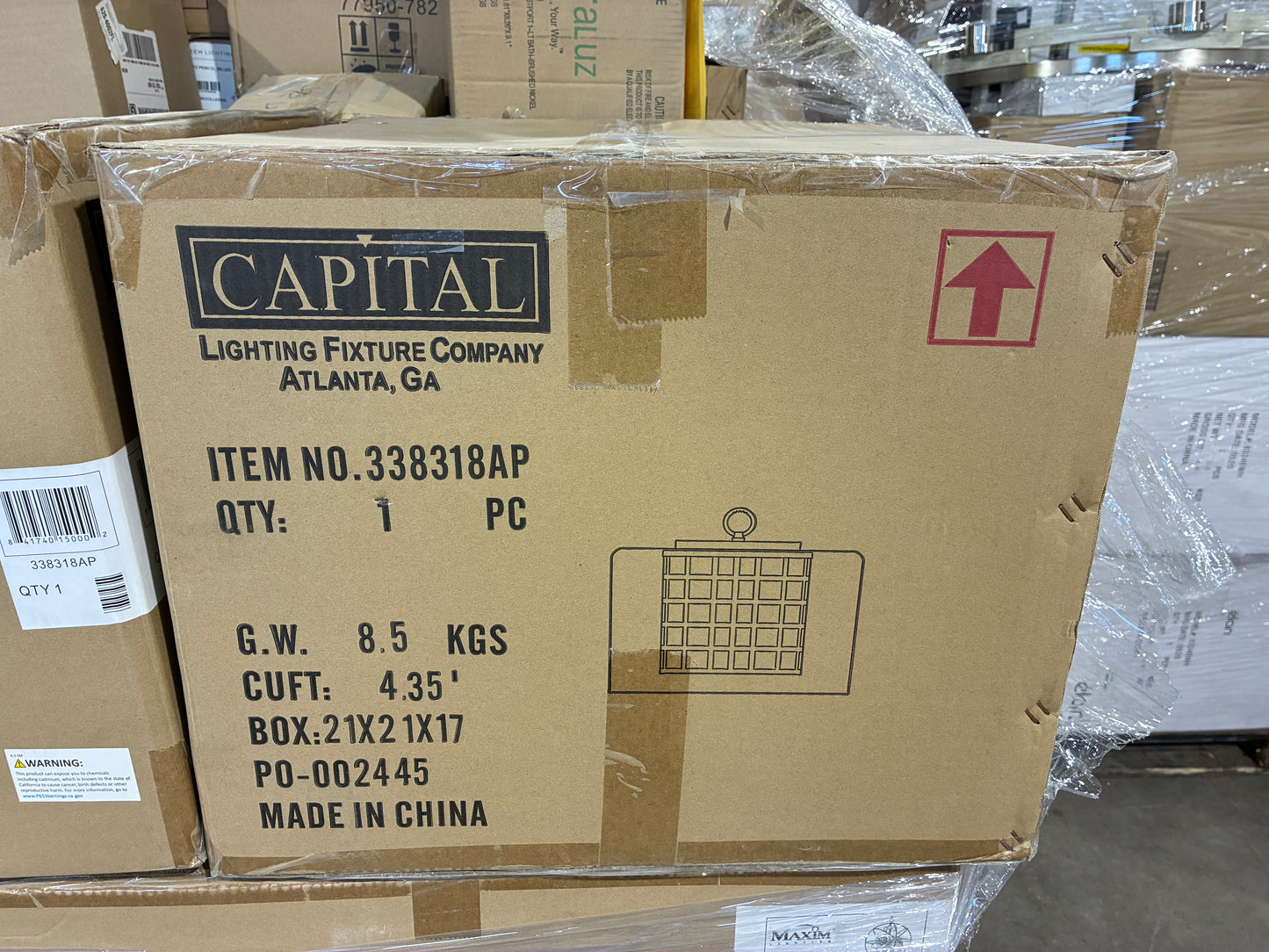 Capital Lighting Pendant Light Fixture (Item 338318AP)
