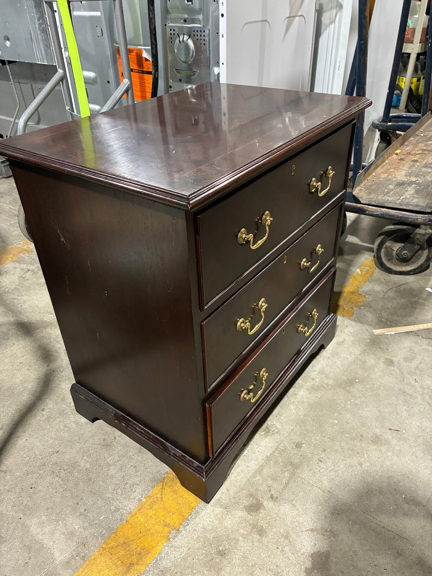 Dark Cherry 3-Drawer Chest of Drawers