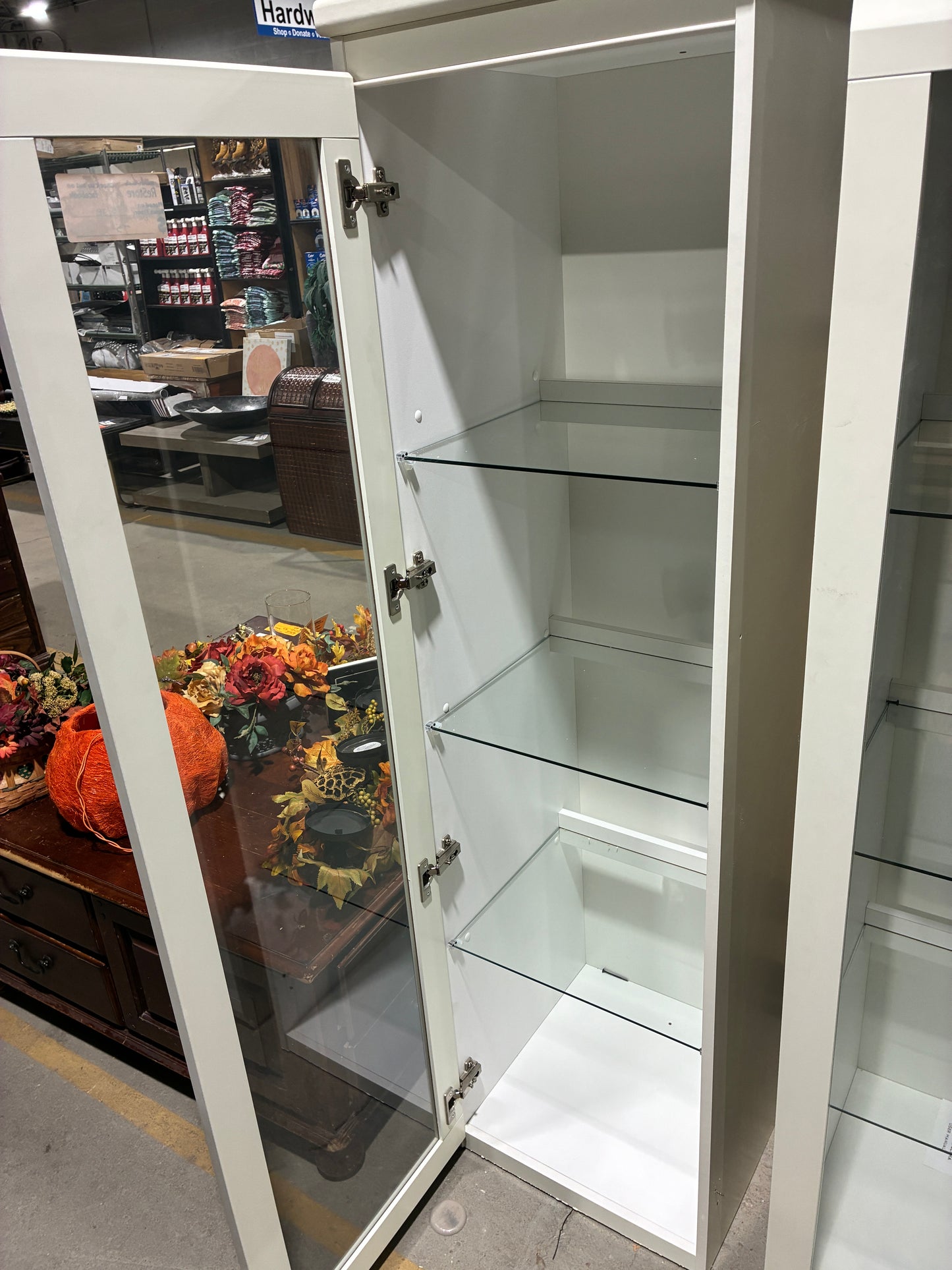 White Lighted Display Cabinet $75 each