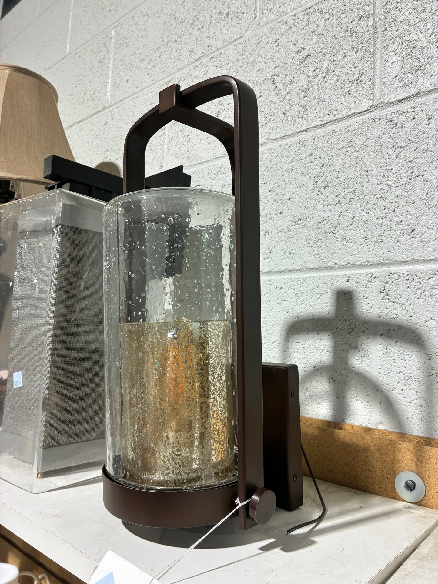 Modern Lantern Style Wall Light Fixture