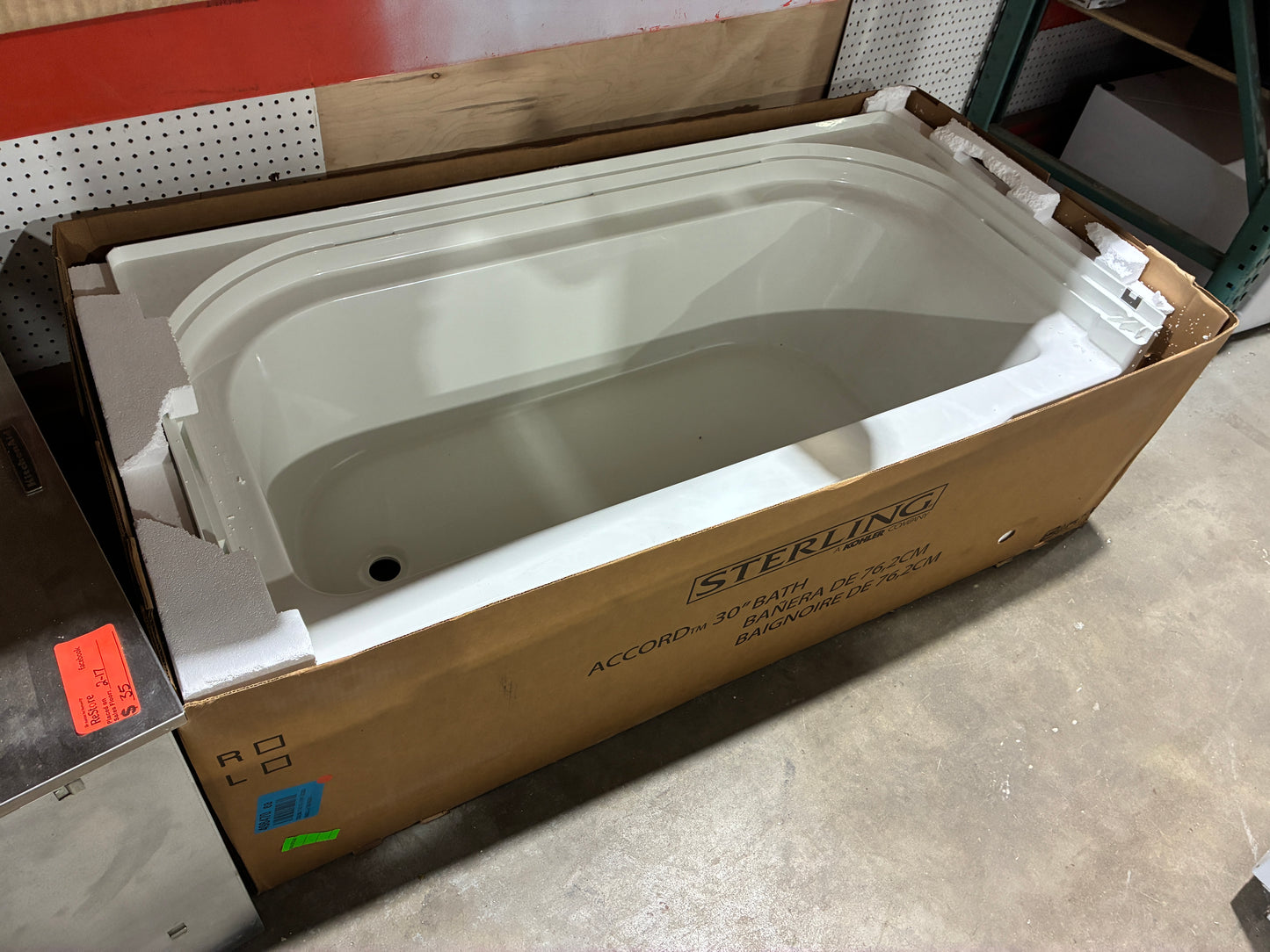 Sterling Accord 30" Alcove Bathtub by Kohler (New in Box)