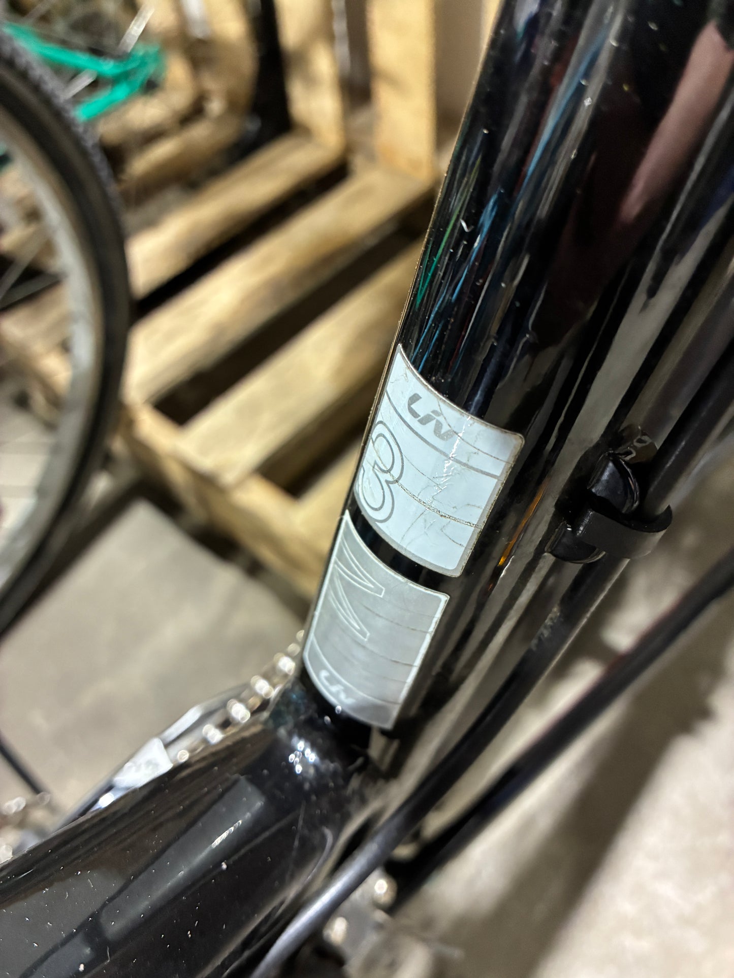 Liv Rove 3 Hybrid Bike – Black with Pink & Teal Accents