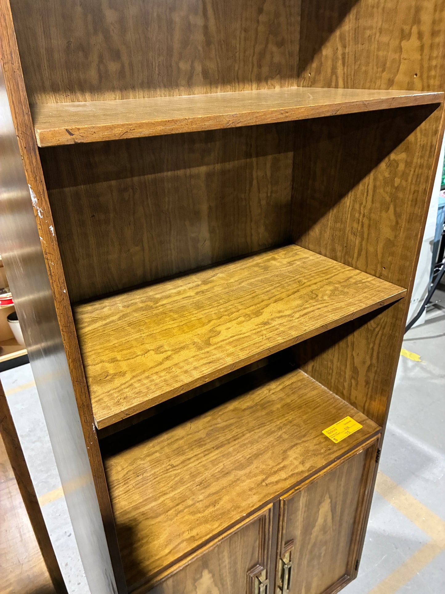 Tall Wood Bookcase Cabinet #2