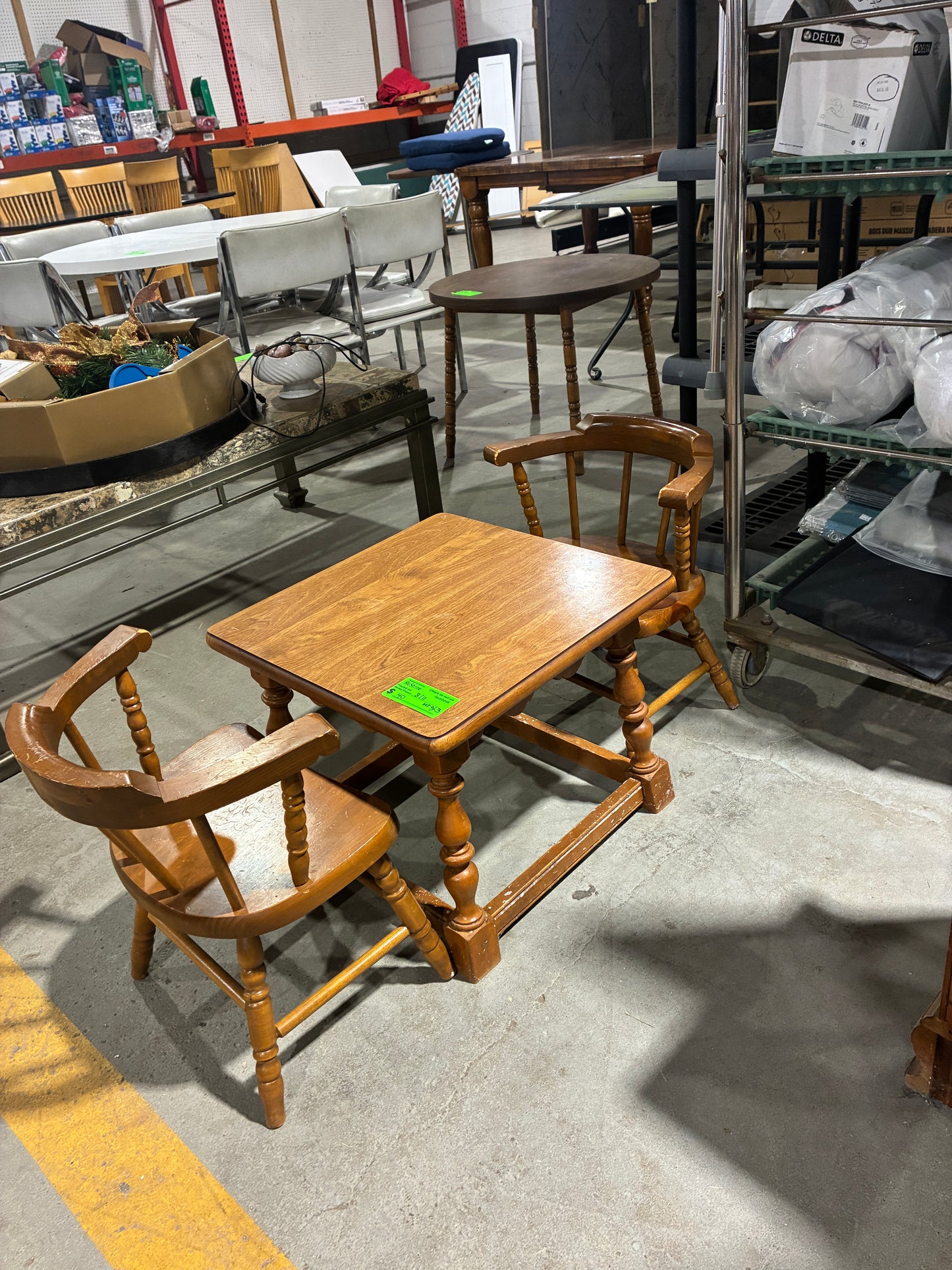 Child’s Wooden Table & Chair Set