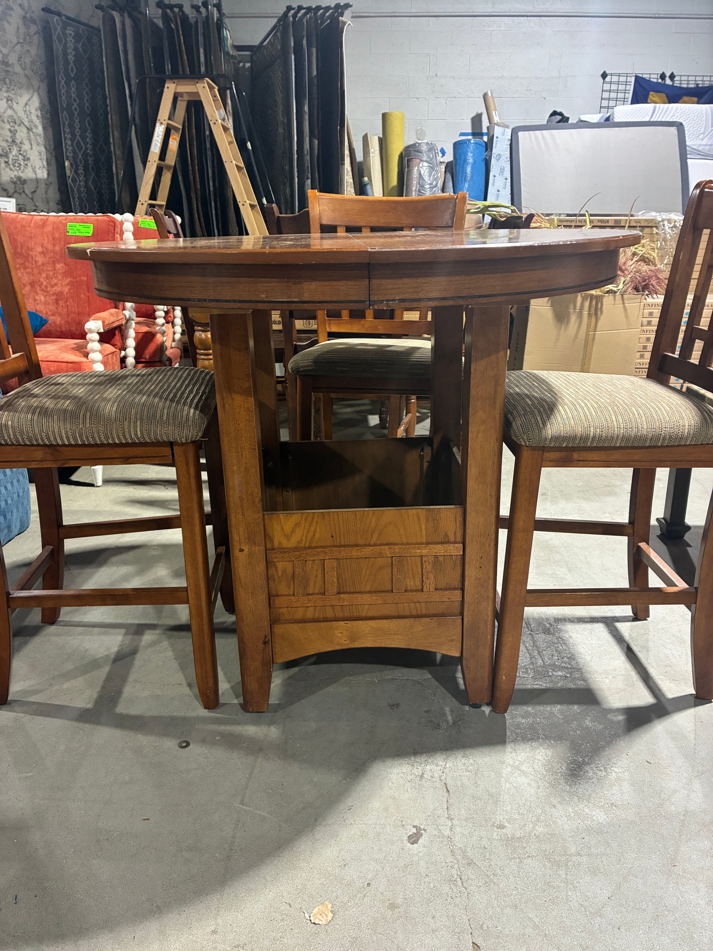 Counter Height Dining Table with 4 Stools