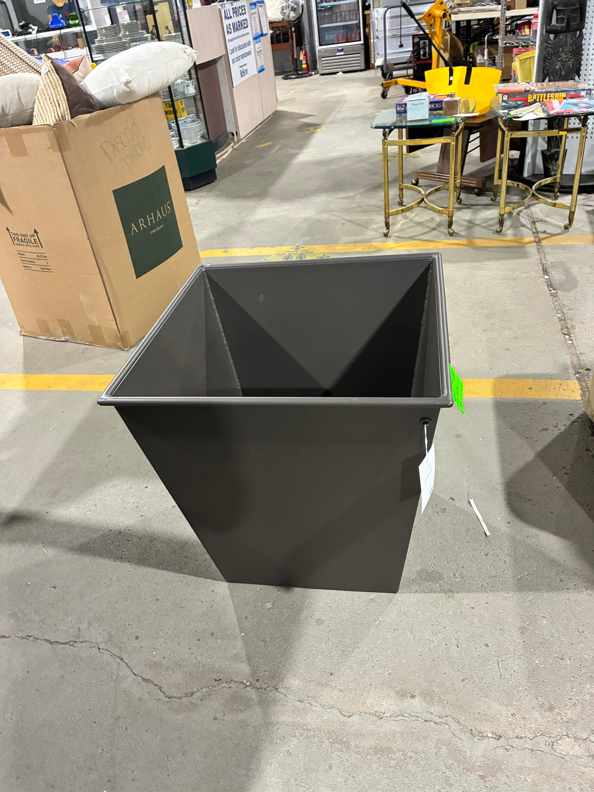 Arhaus Contemporary Bronze Square Garden Planter