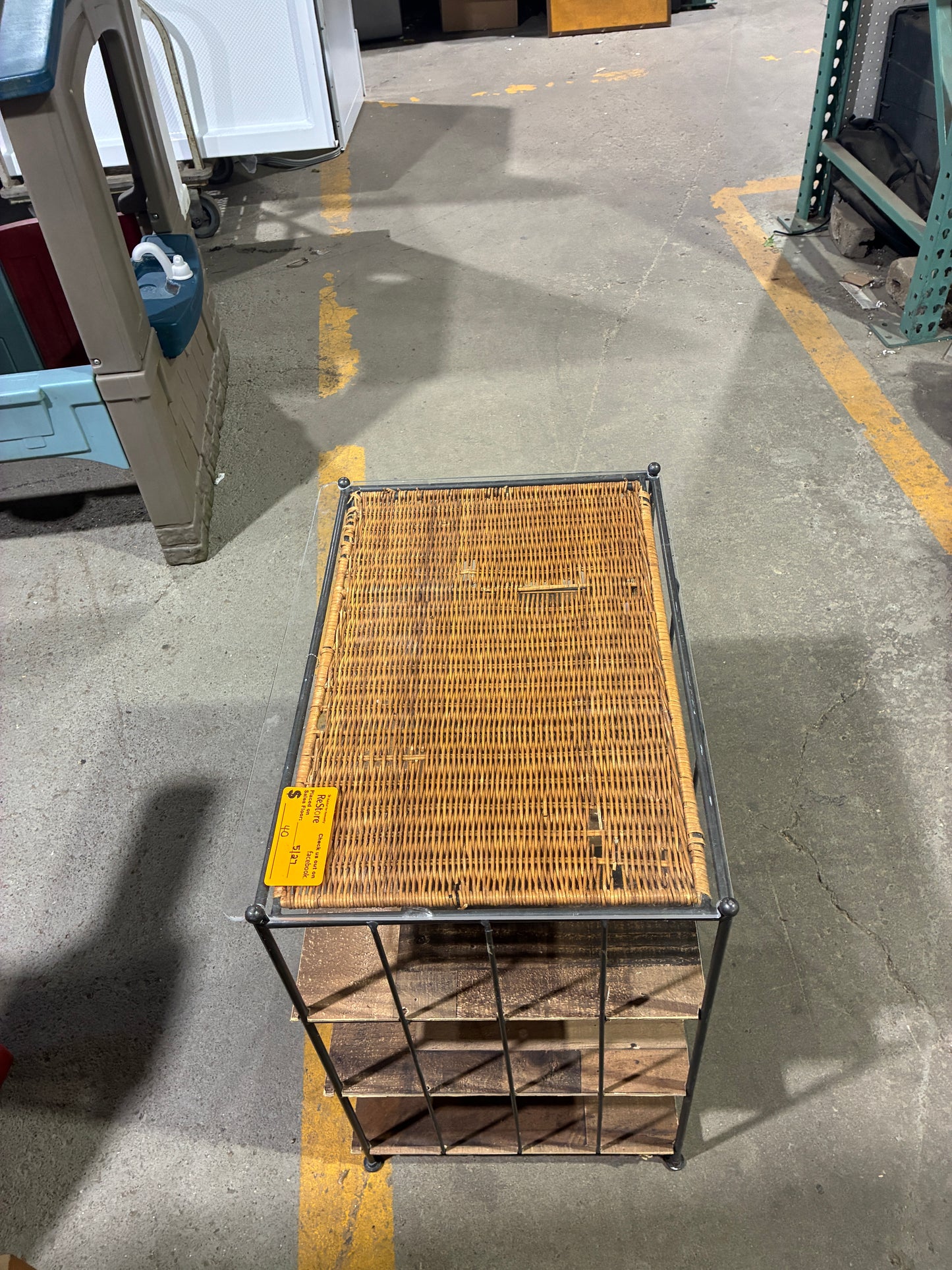 Industrial Style 4-Tier Storage Shelf