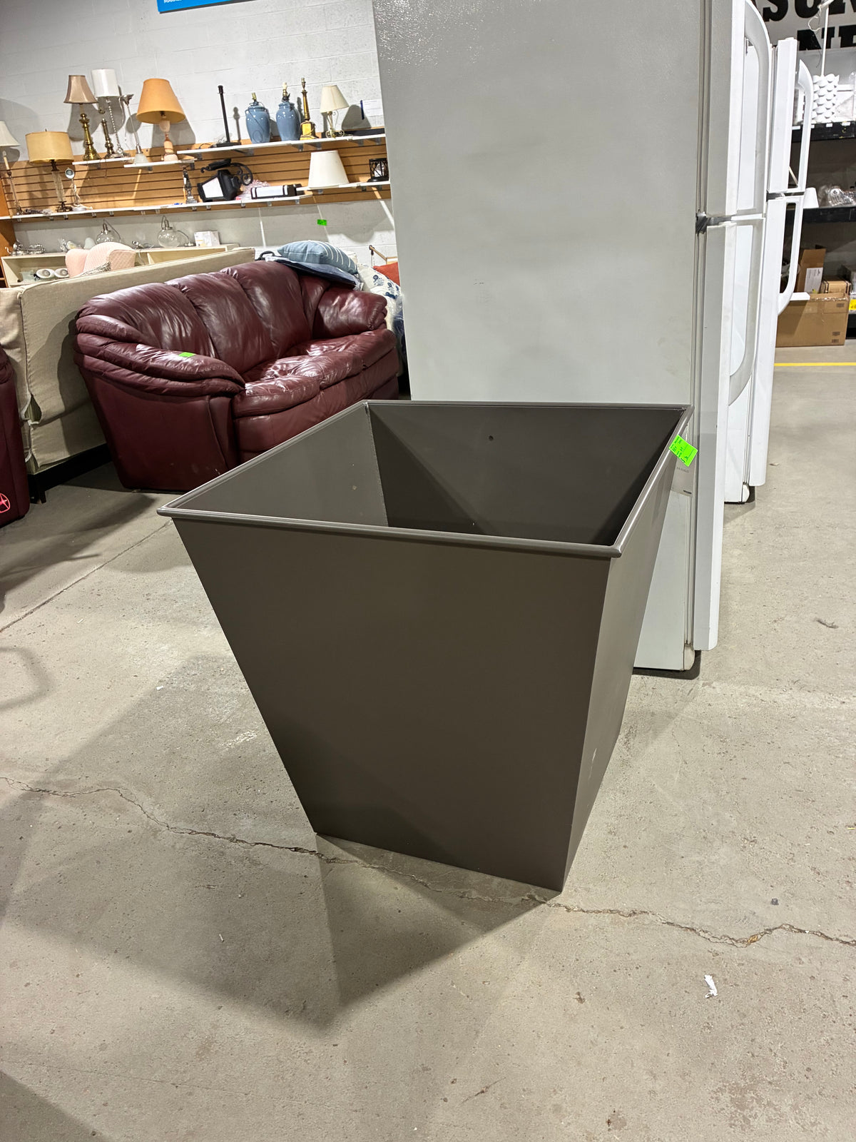 Arhaus Large Modern Tapered Outdoor Planter in Bronze Finish