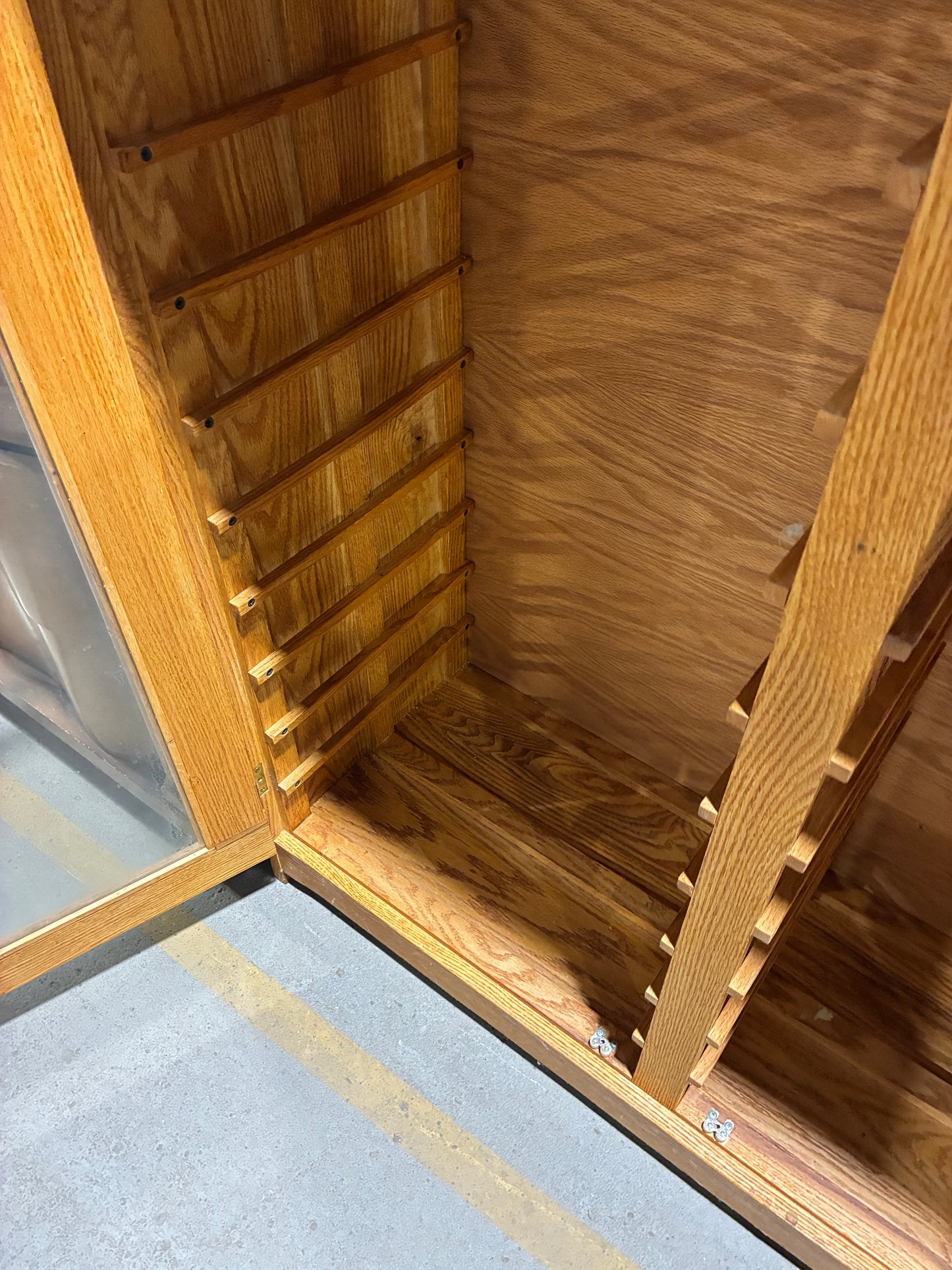 Oak Media Storage Cabinet