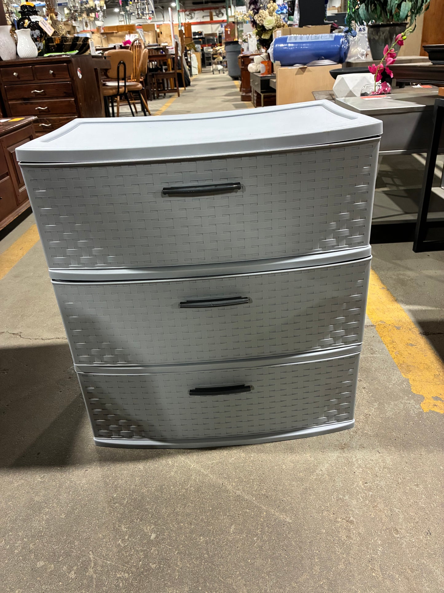 Sterilite Gray 3-Drawer Storage Organizer