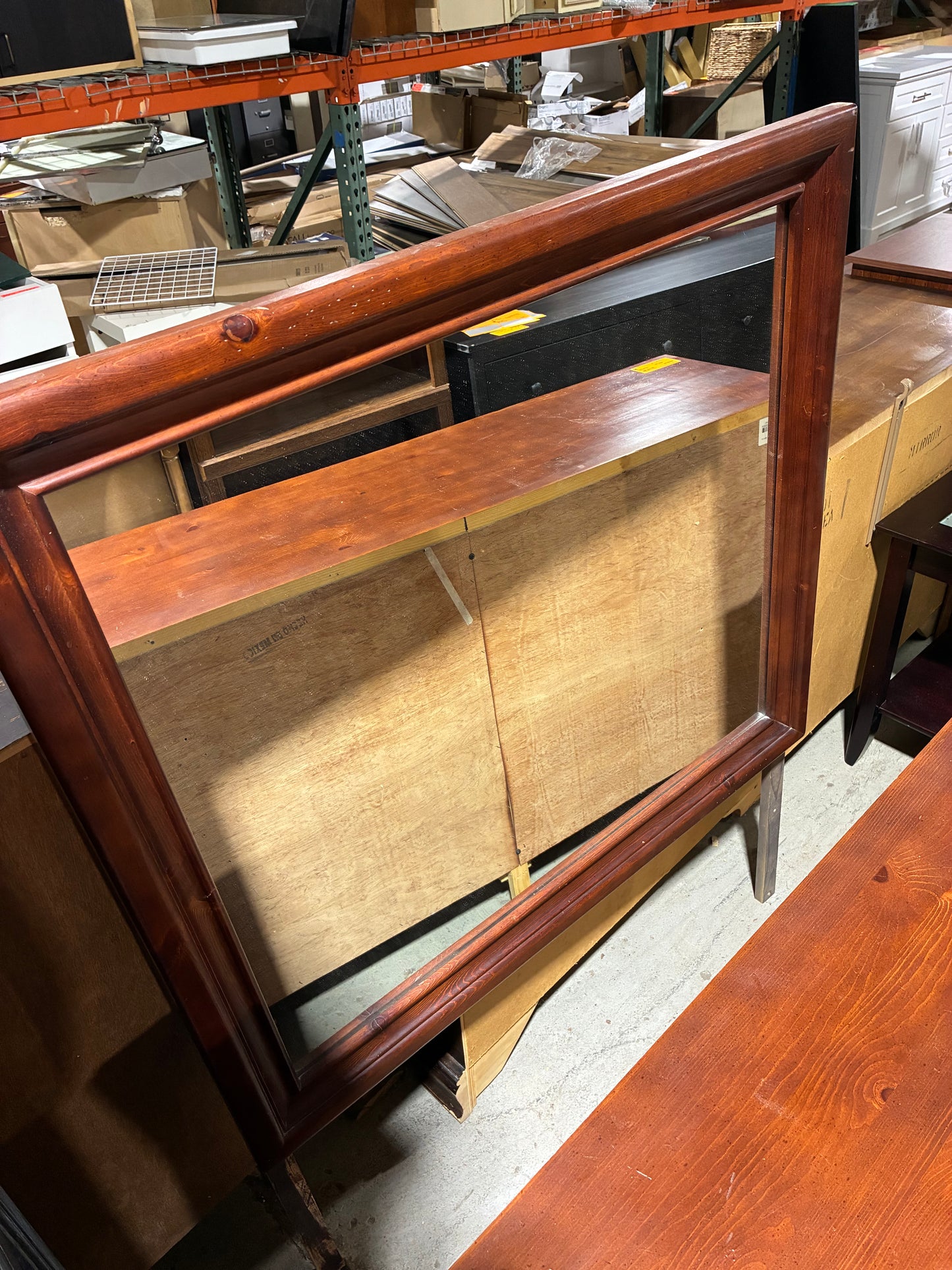 Cherry Finish Dresser with Matching Mirror