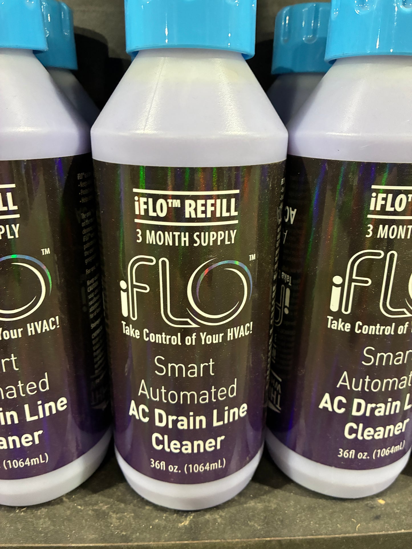 iFLO Smart Automated AC Drain Line Cleaner Refill 3 Month Supply 36 fl oz