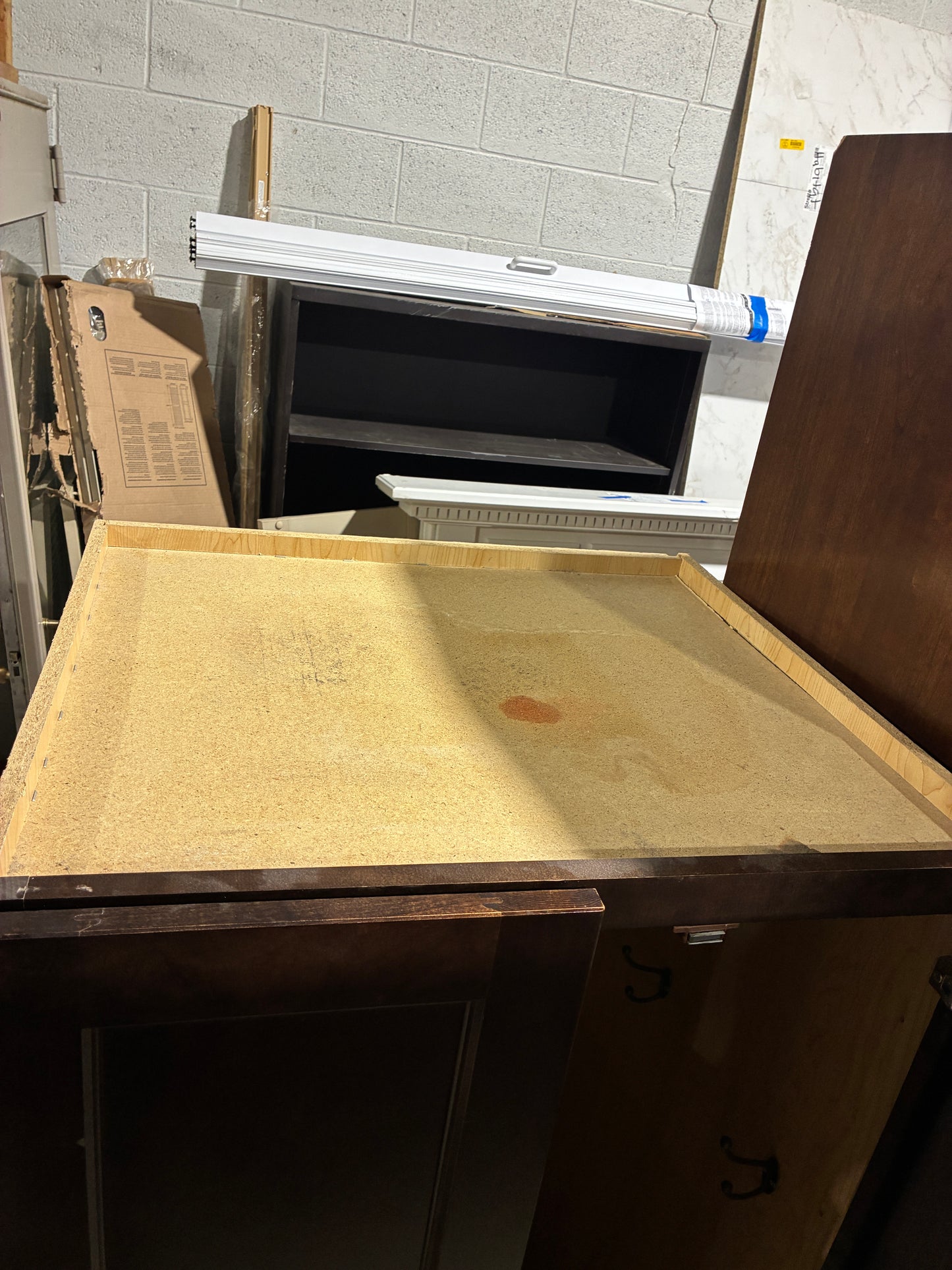 Espresso Hall Tree Storage Cabinet