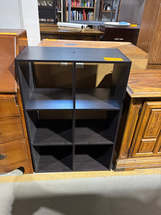 Black 6-Cube Storage Organizer