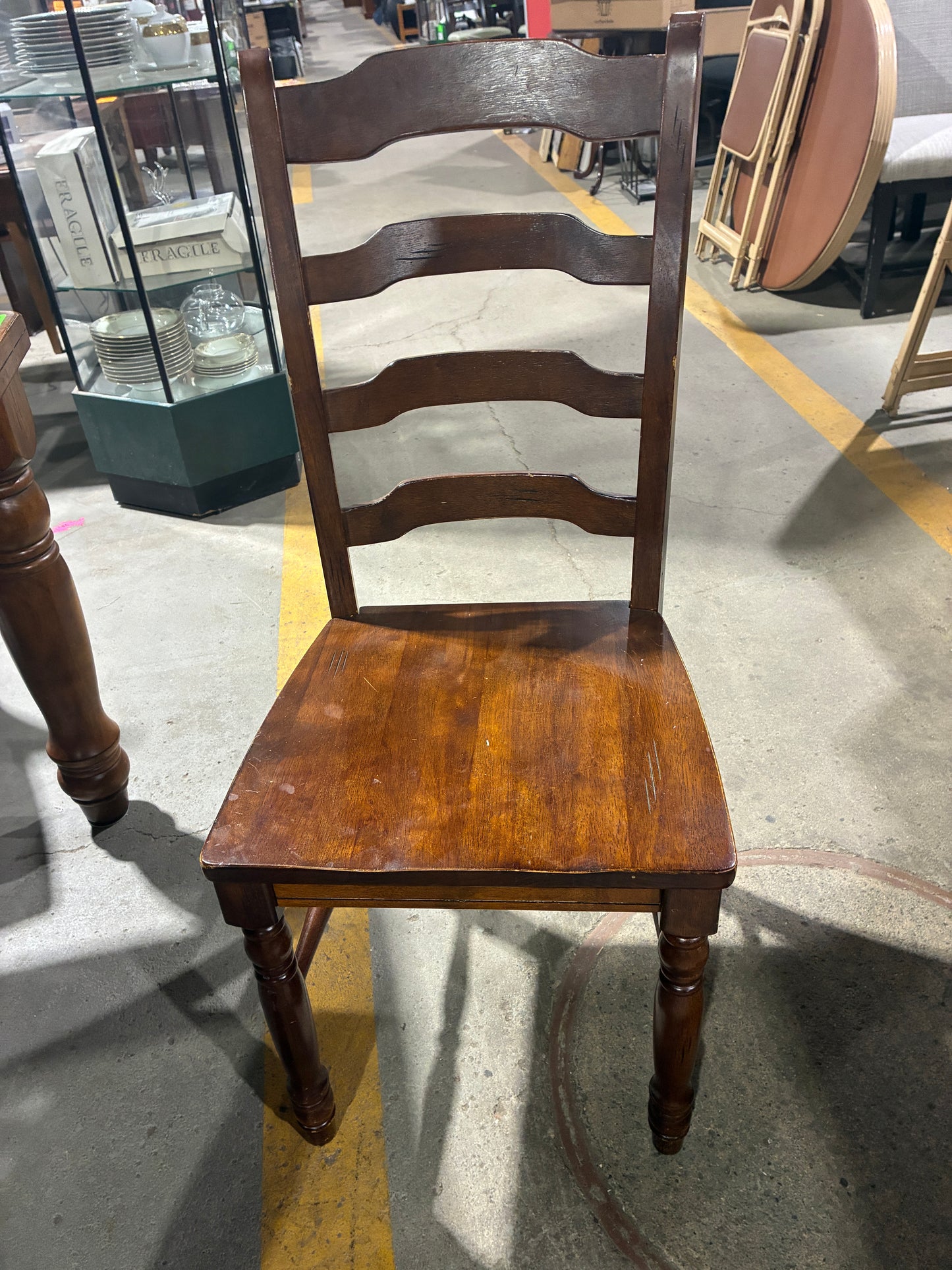 Solid Wood Dining Table with 4 Chairs