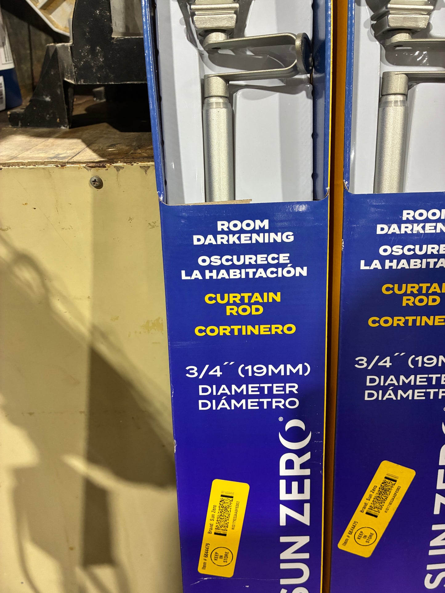Sun Zero Room Darkening Curtain Rods $12 each