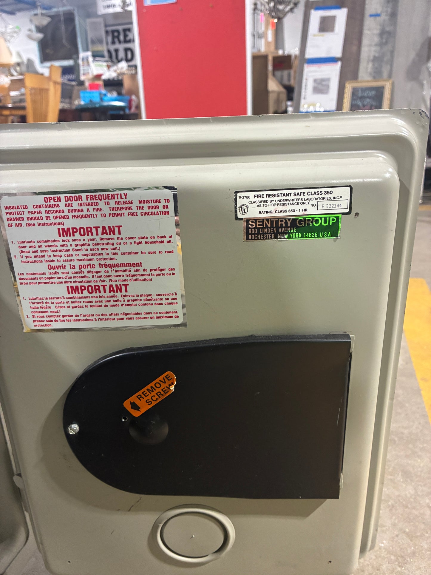Sentry Fire-Resistant Combination Safe