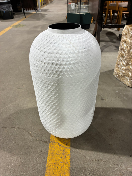 Arhaus Icaria Large White Textured Vase