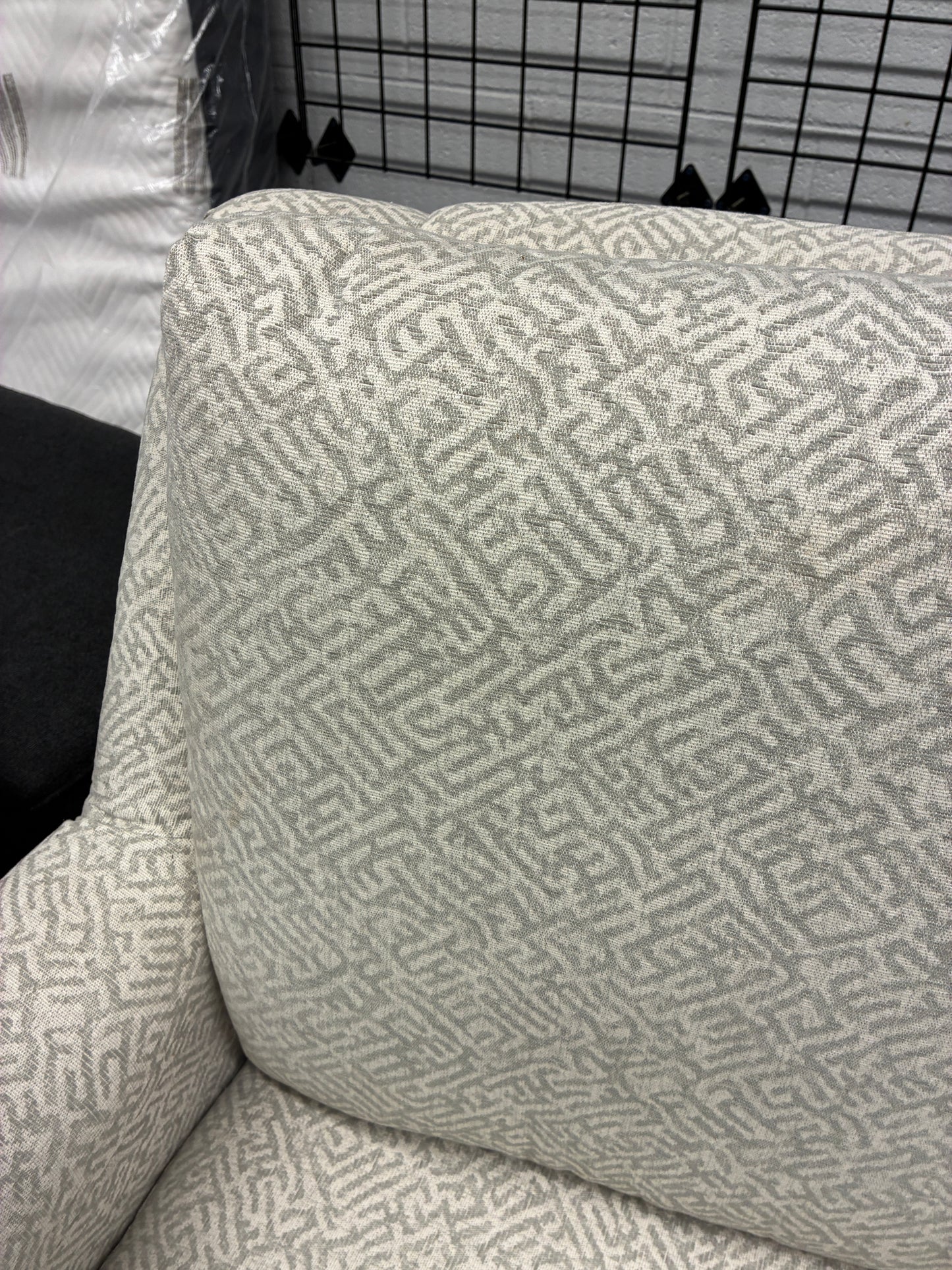 Swivel Upholstered Accent Chair with Patterned Fabric