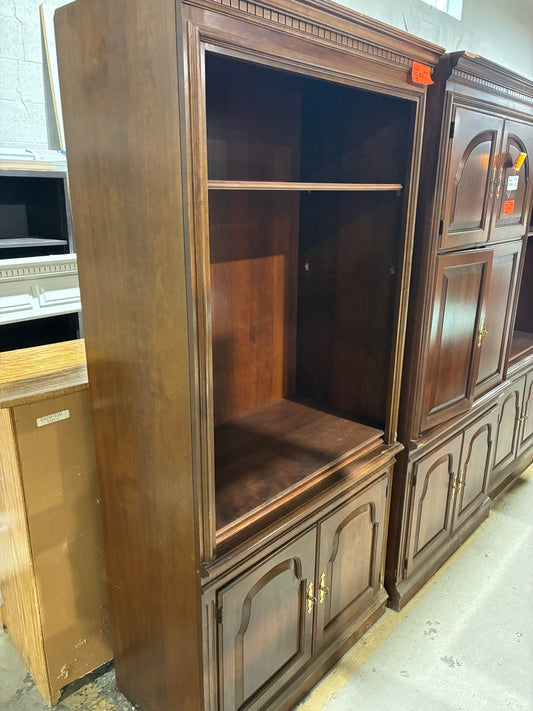 Traditional Entertainment Center with Storage Cabinets #1