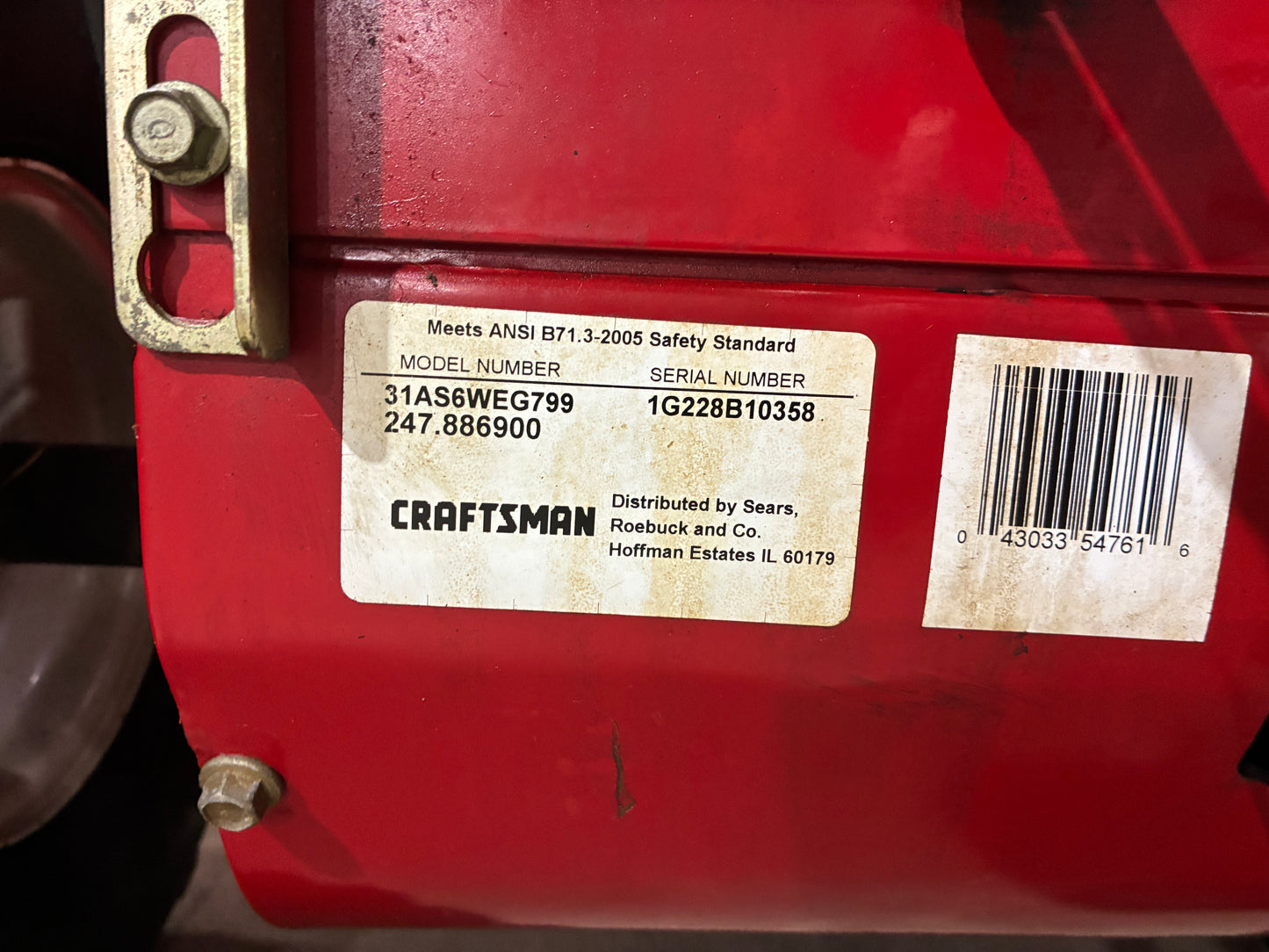 Craftsman 28" Electric Start Snowblower