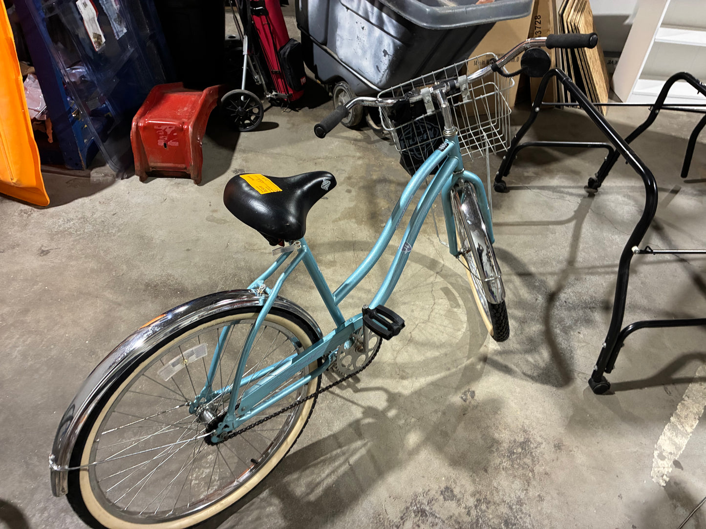 Huffy Cranbrook Teal Cruiser Bike with Front Basket