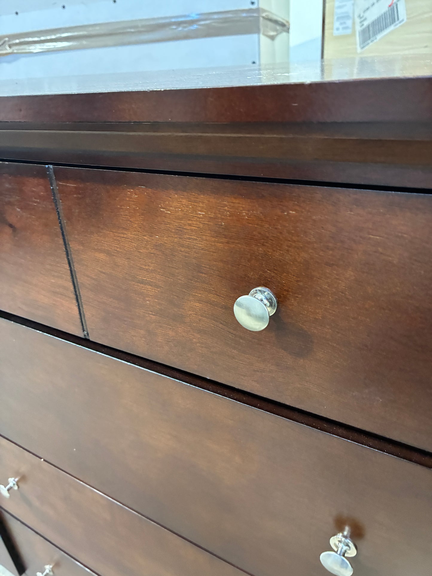Dark Cherry 8-Drawer Dresser