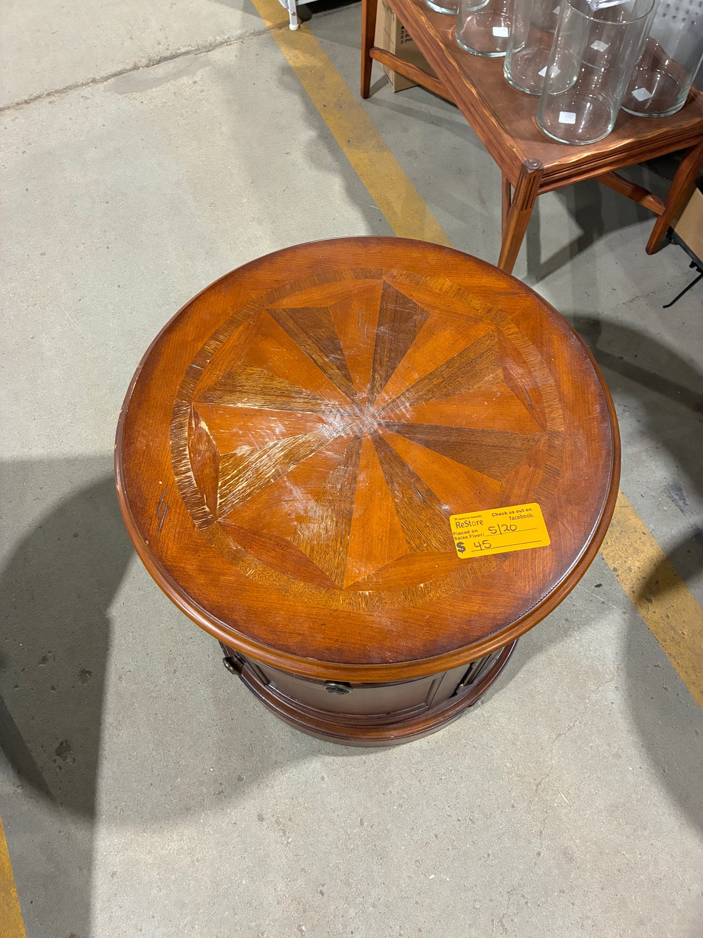 Universal Furniture Round Storage Cabinet #1