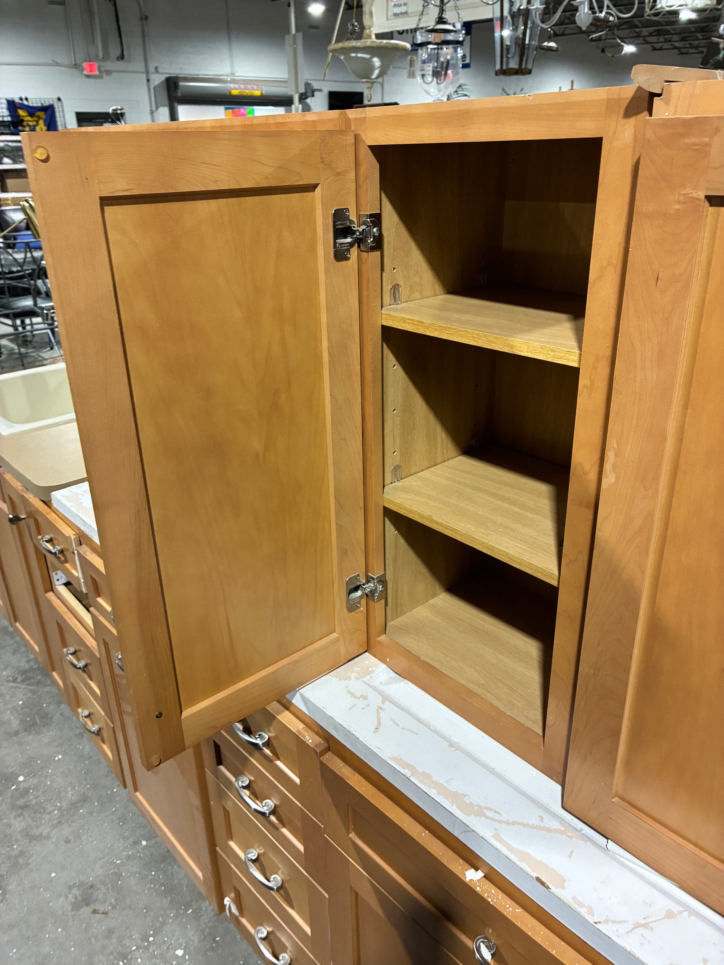 11-Piece Kitchen Cabinet Set with Sink Base & Countertop