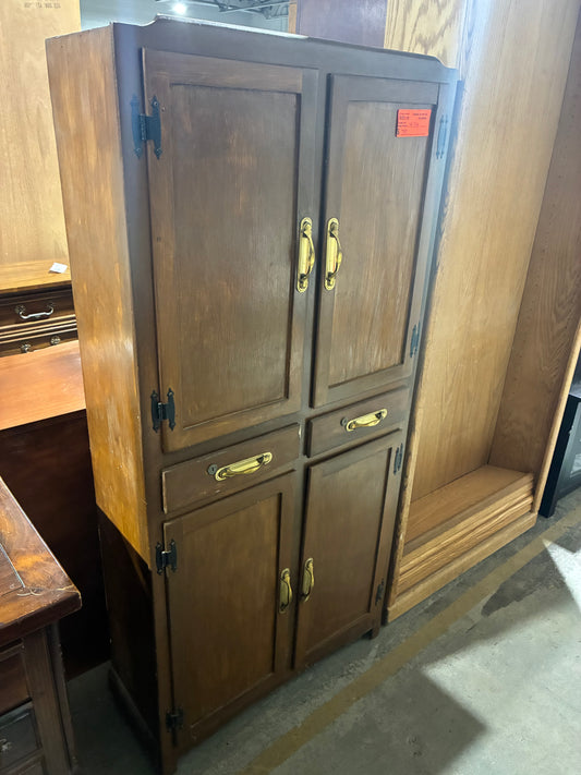 Vintage Wood Storage Cabinet