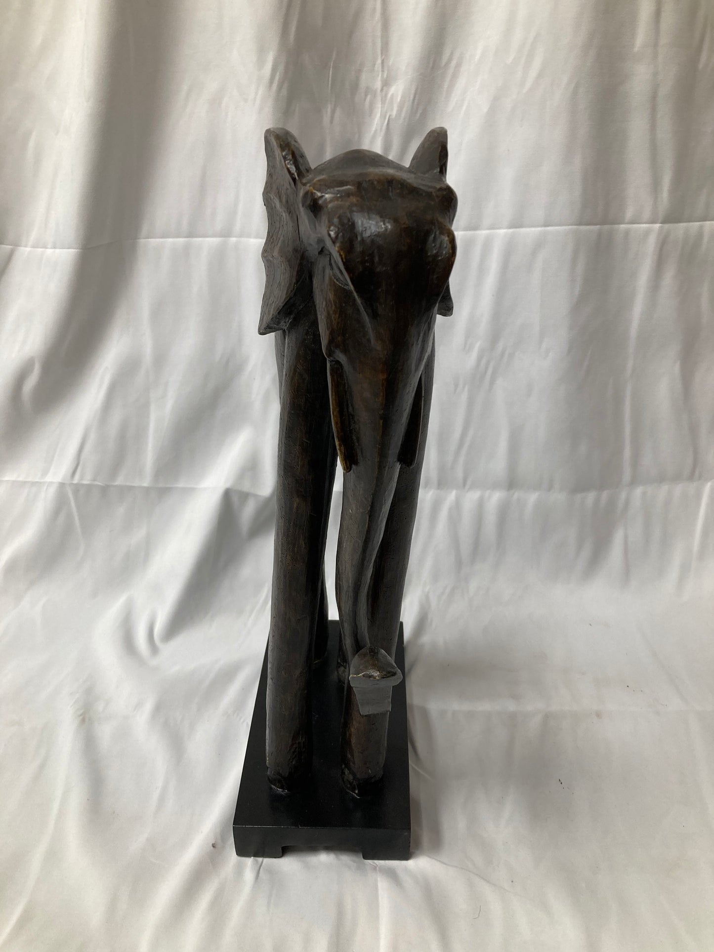 Carved Wooden Elephant Statue