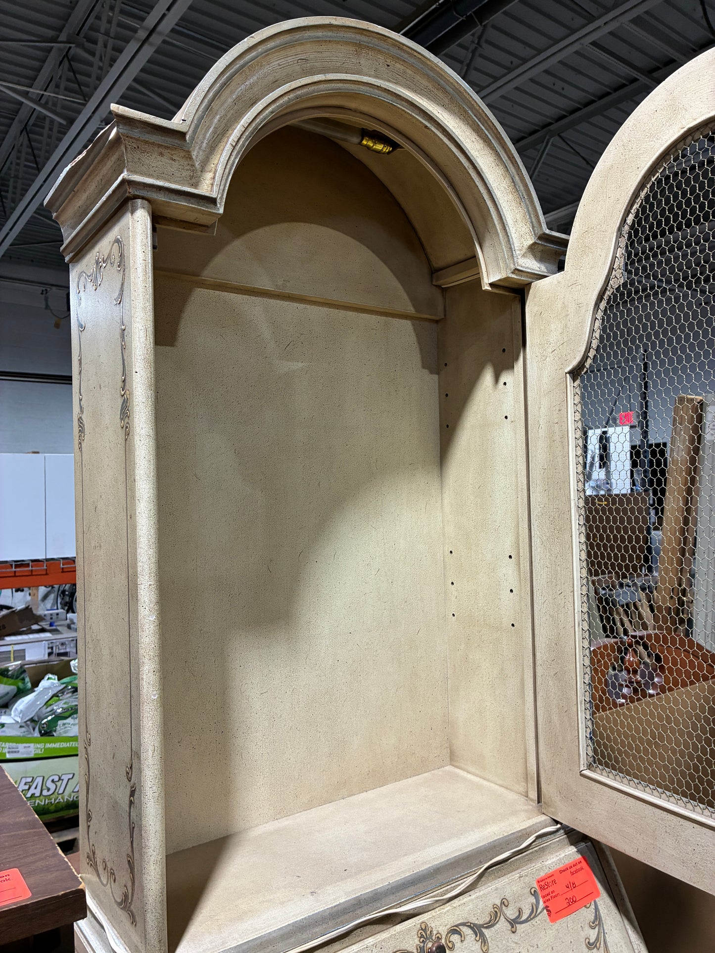 John Widdicomb Vintage Secretary Cabinet with Hutch Top