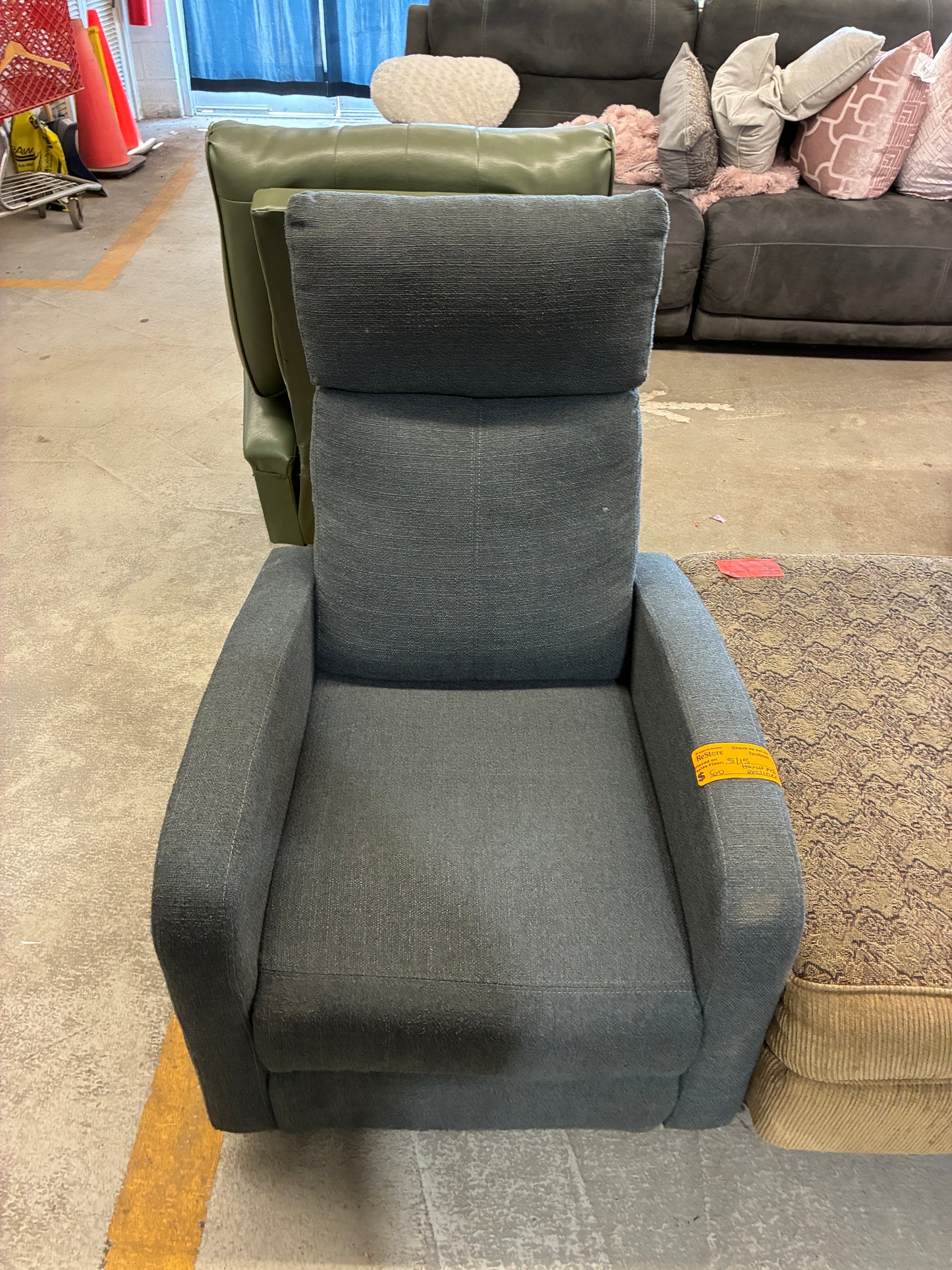 Modern Gray Recliner Chair