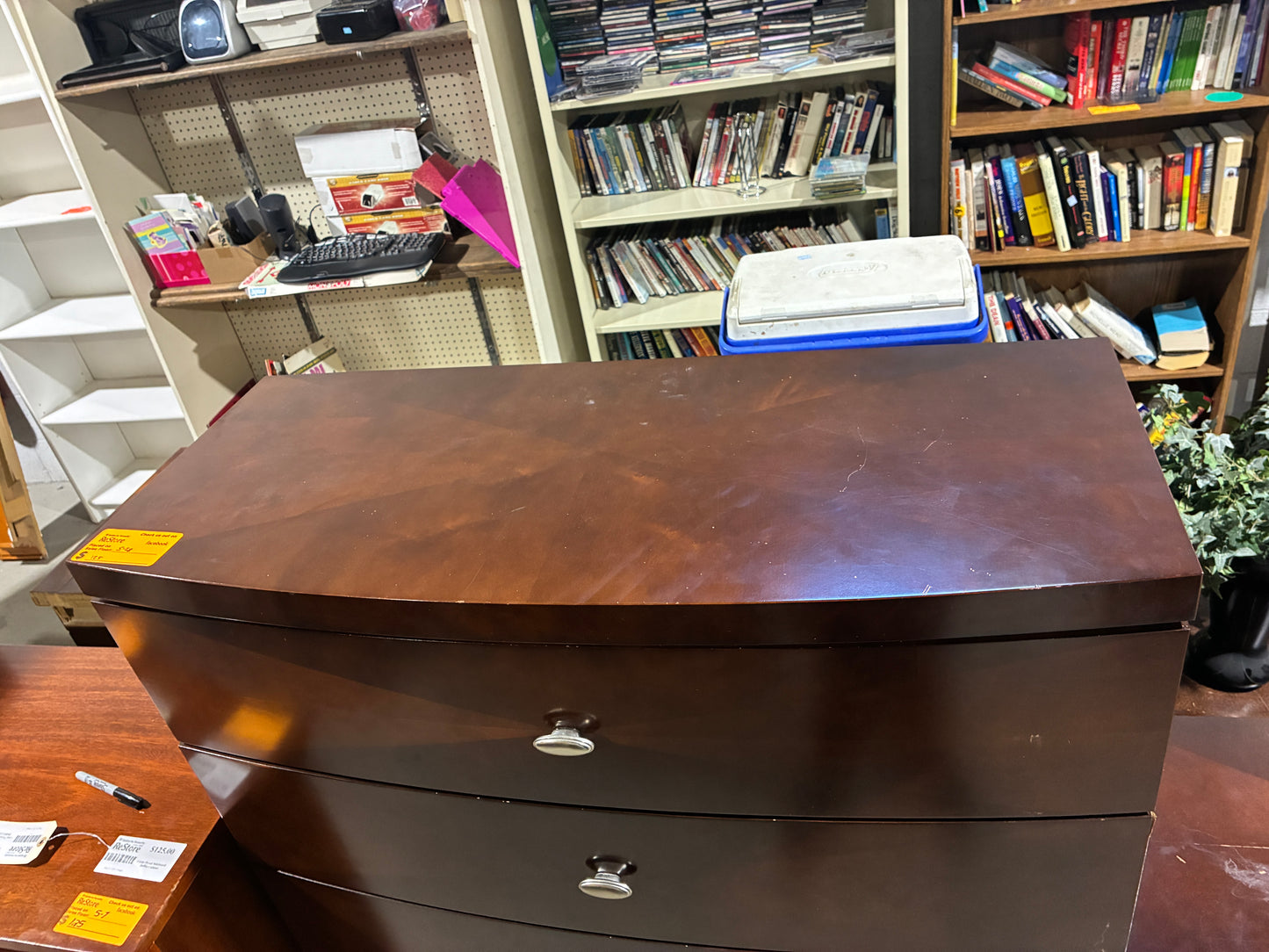 Modern Curved Five Drawer Chest