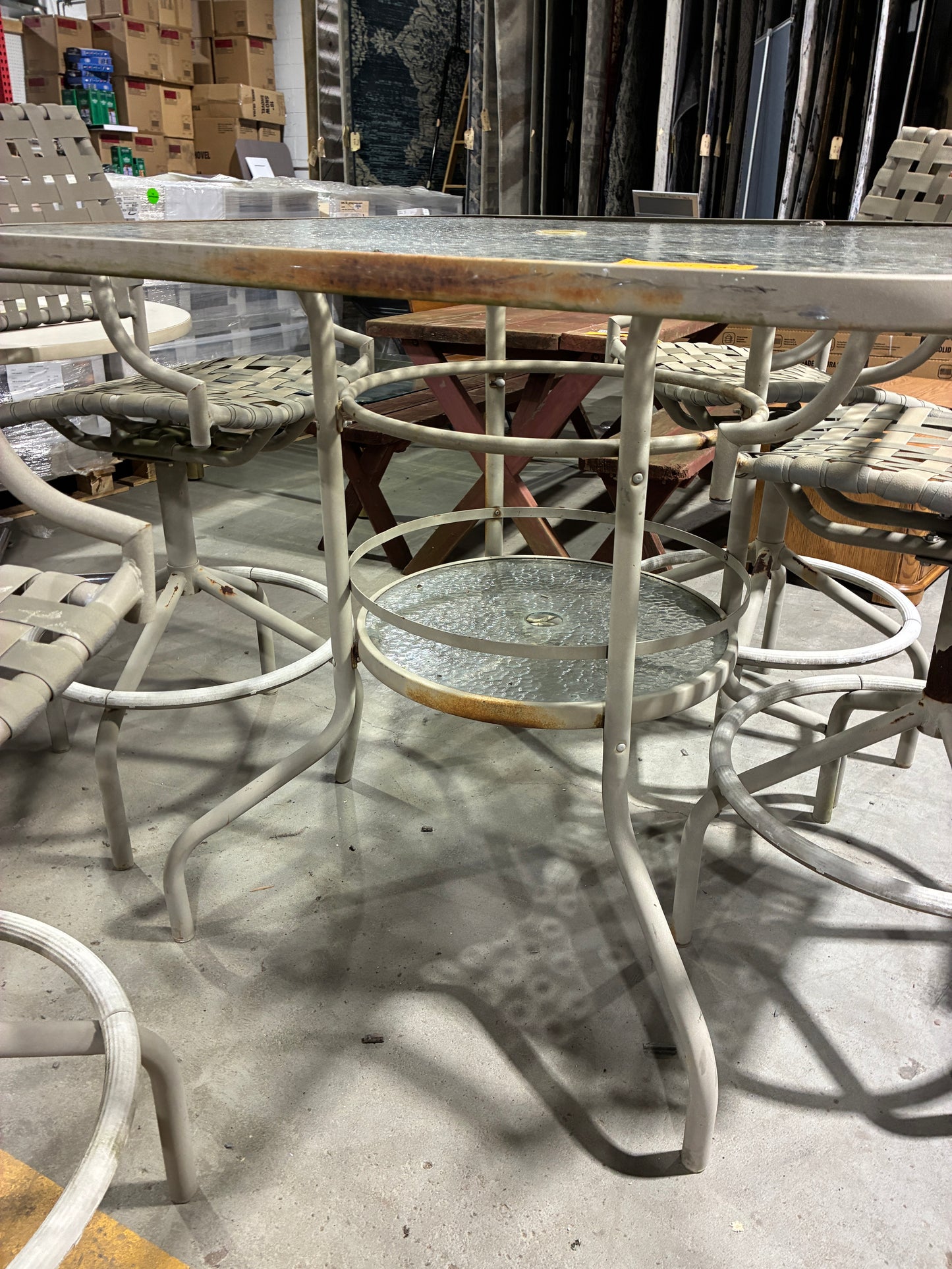 Outdoor Patio Dining Set with 4 Chairs