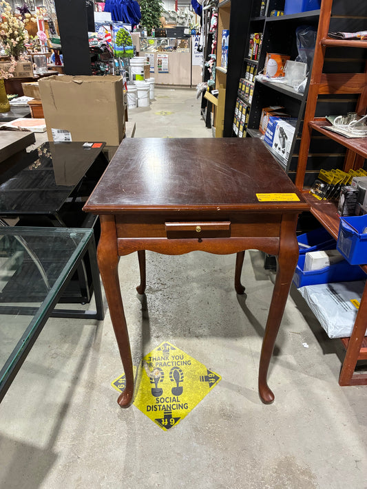 Cherry Finish Game Table with Hidden Chess Board