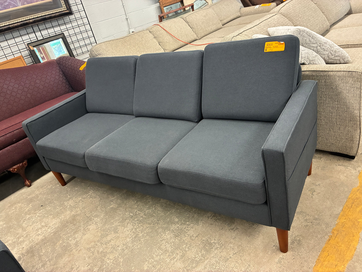 Modern Dark Gray Sofa