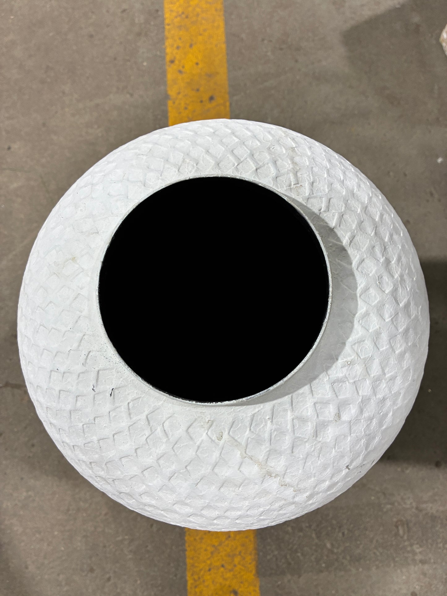 Arhaus Icaria Large White Textured Vase