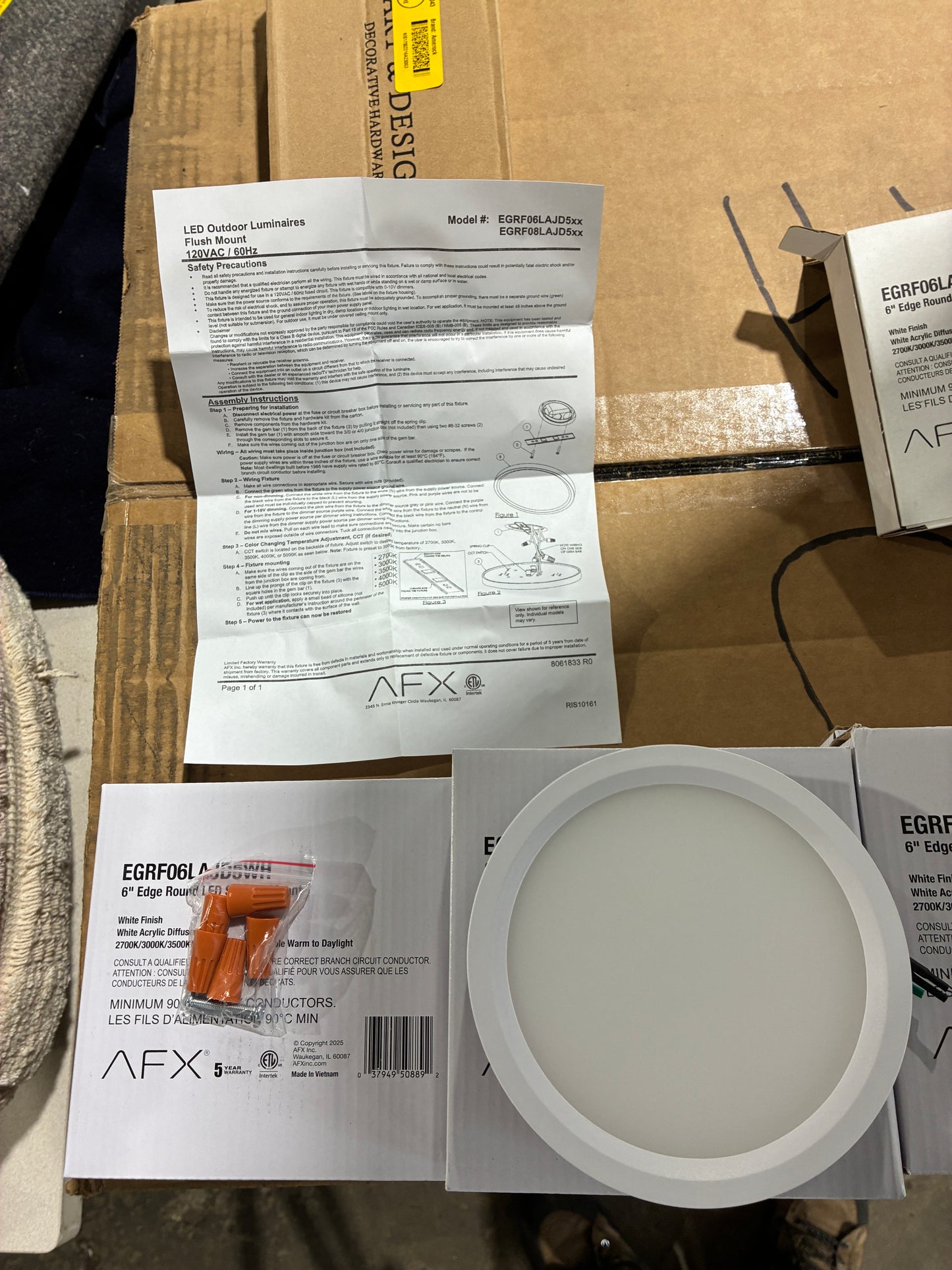 AFX 6" Edge Round LED Surface Mount Light (Adjustable Color Temperature)
