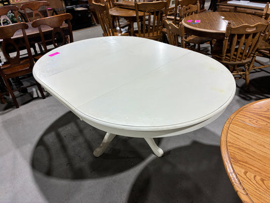 Round White Pedestal Dining Table