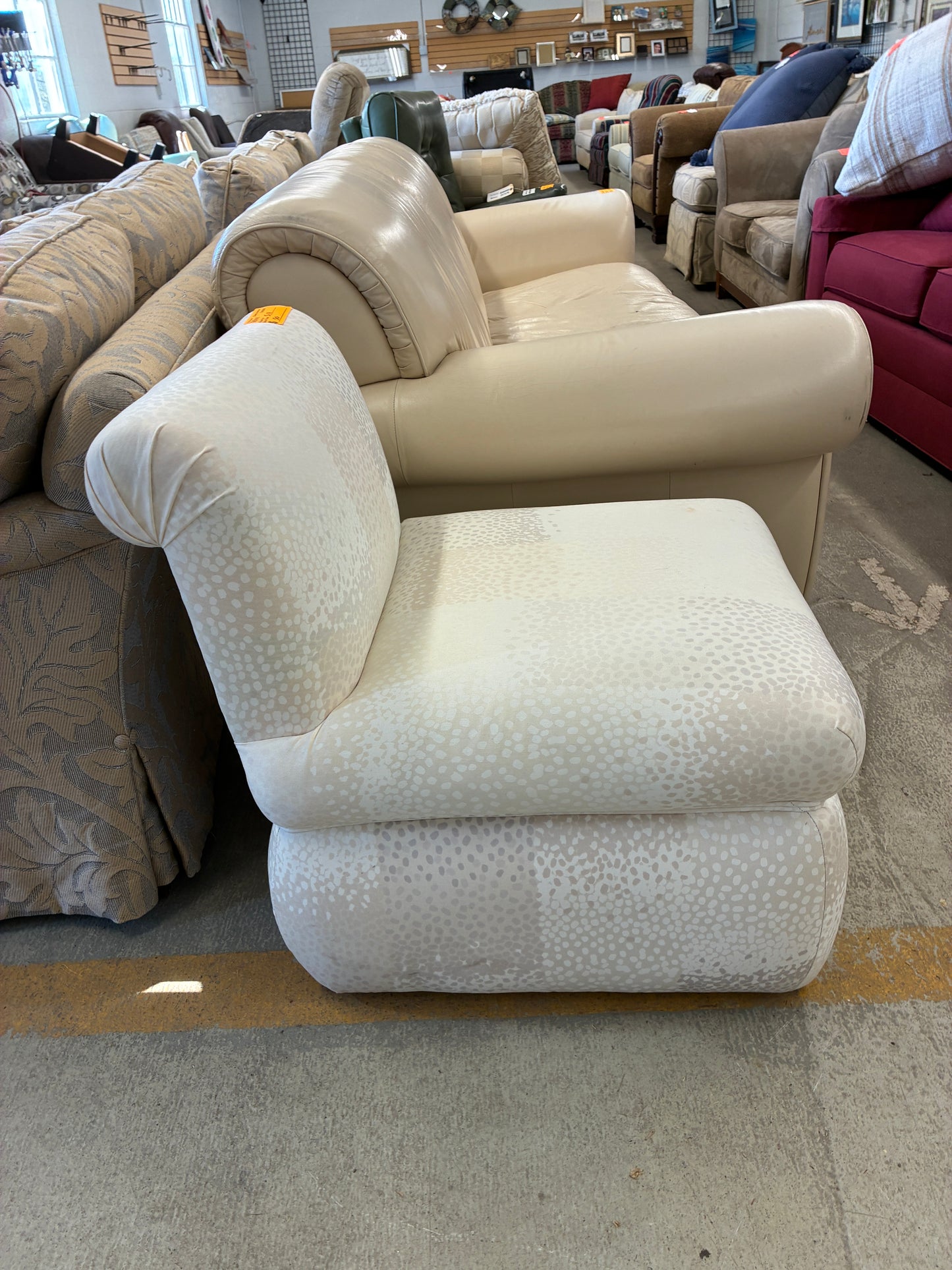 Modern Upholstered Armless Accent Chair