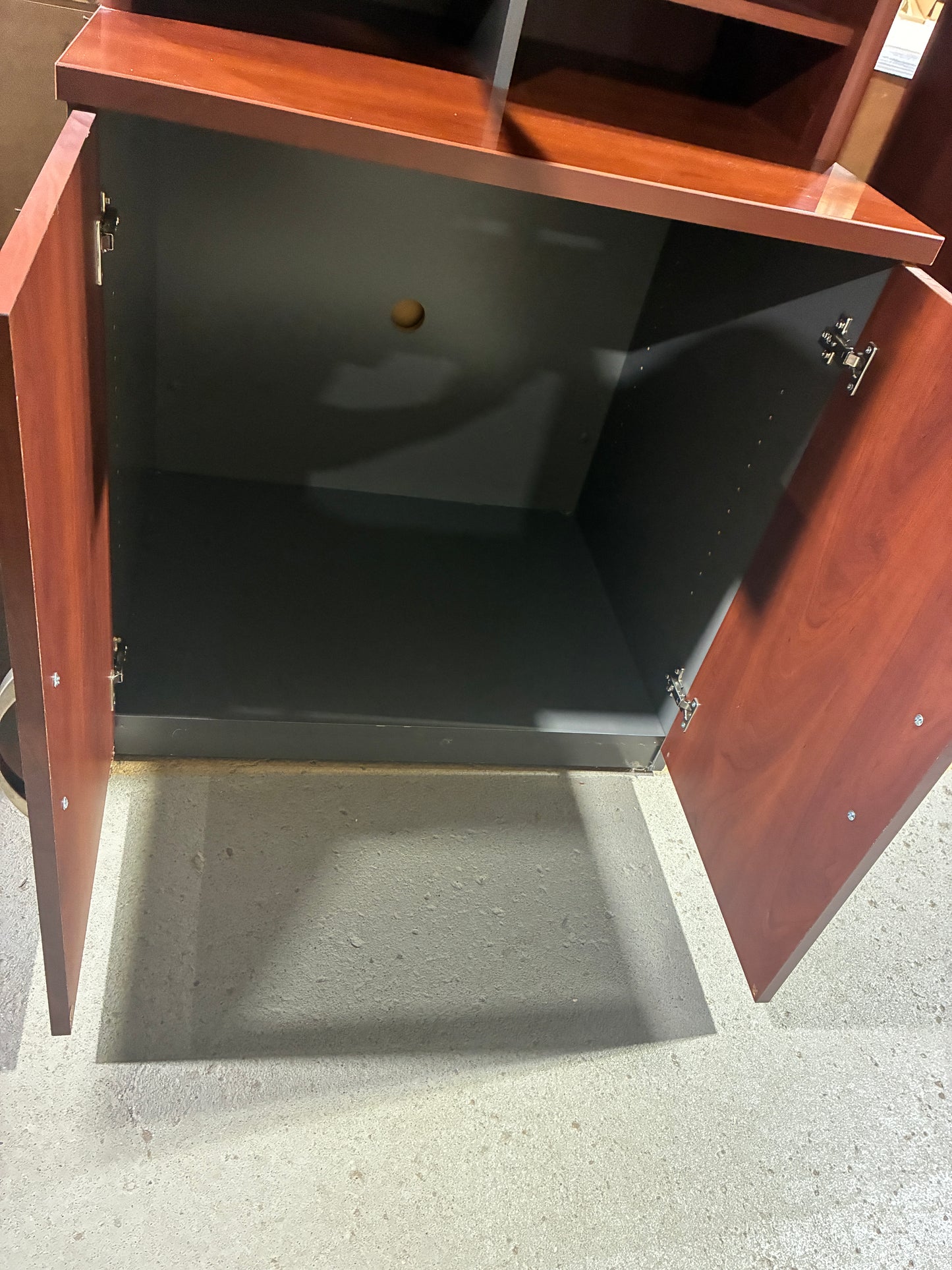 Executive Storage Cabinet with Hutch