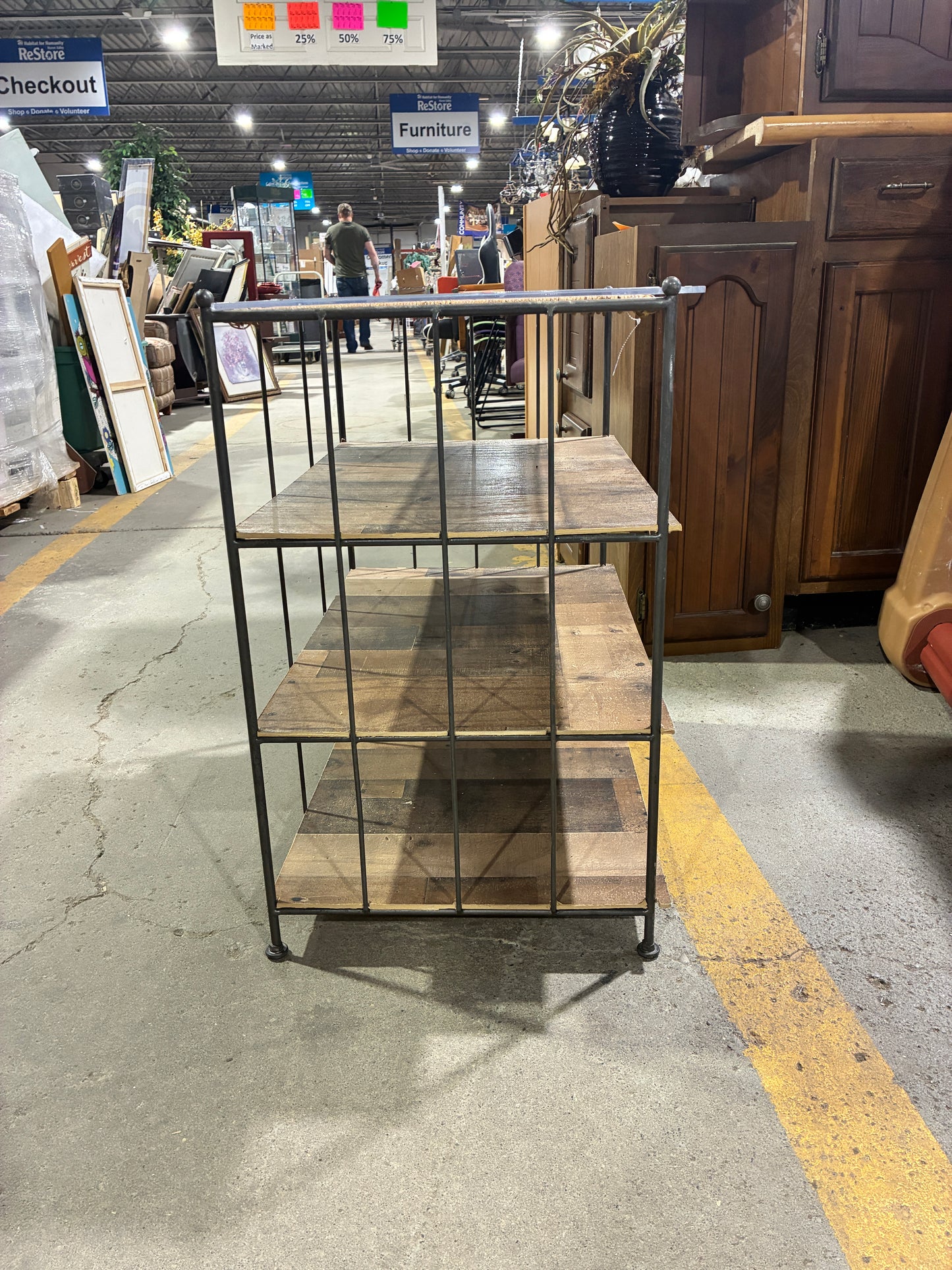 Industrial Style 4-Tier Storage Shelf
