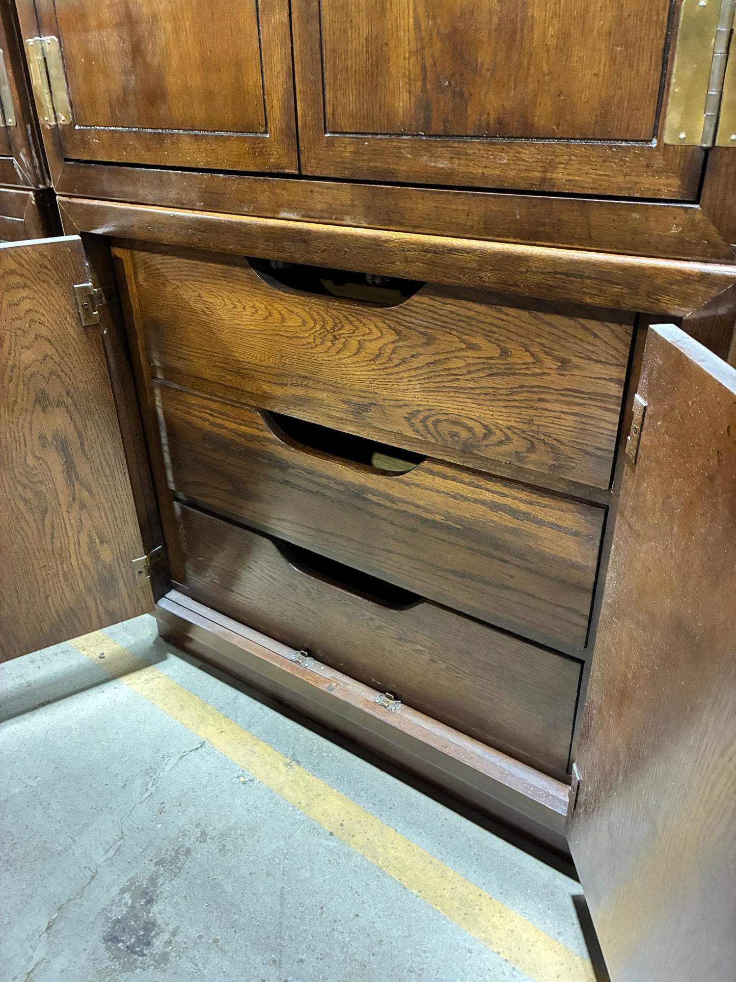 Act II Dark Wood Storage Cabinet Armoire