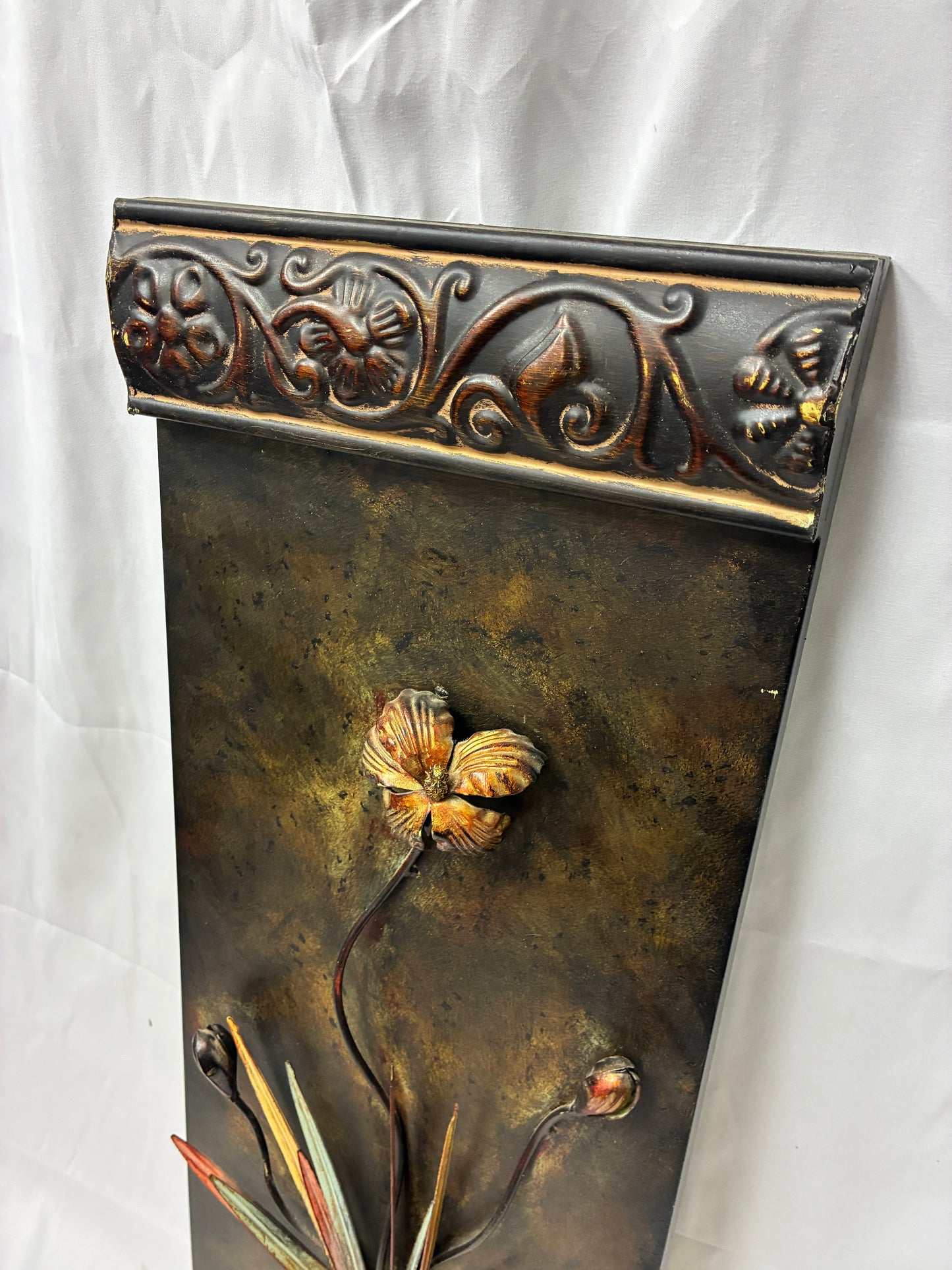 Decorative Metal Floral Wall Art (12" x 35 1/2")
