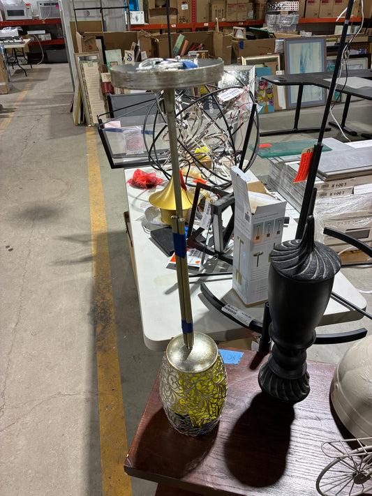 Decorative Metal and Glass Hanging Pendant Light