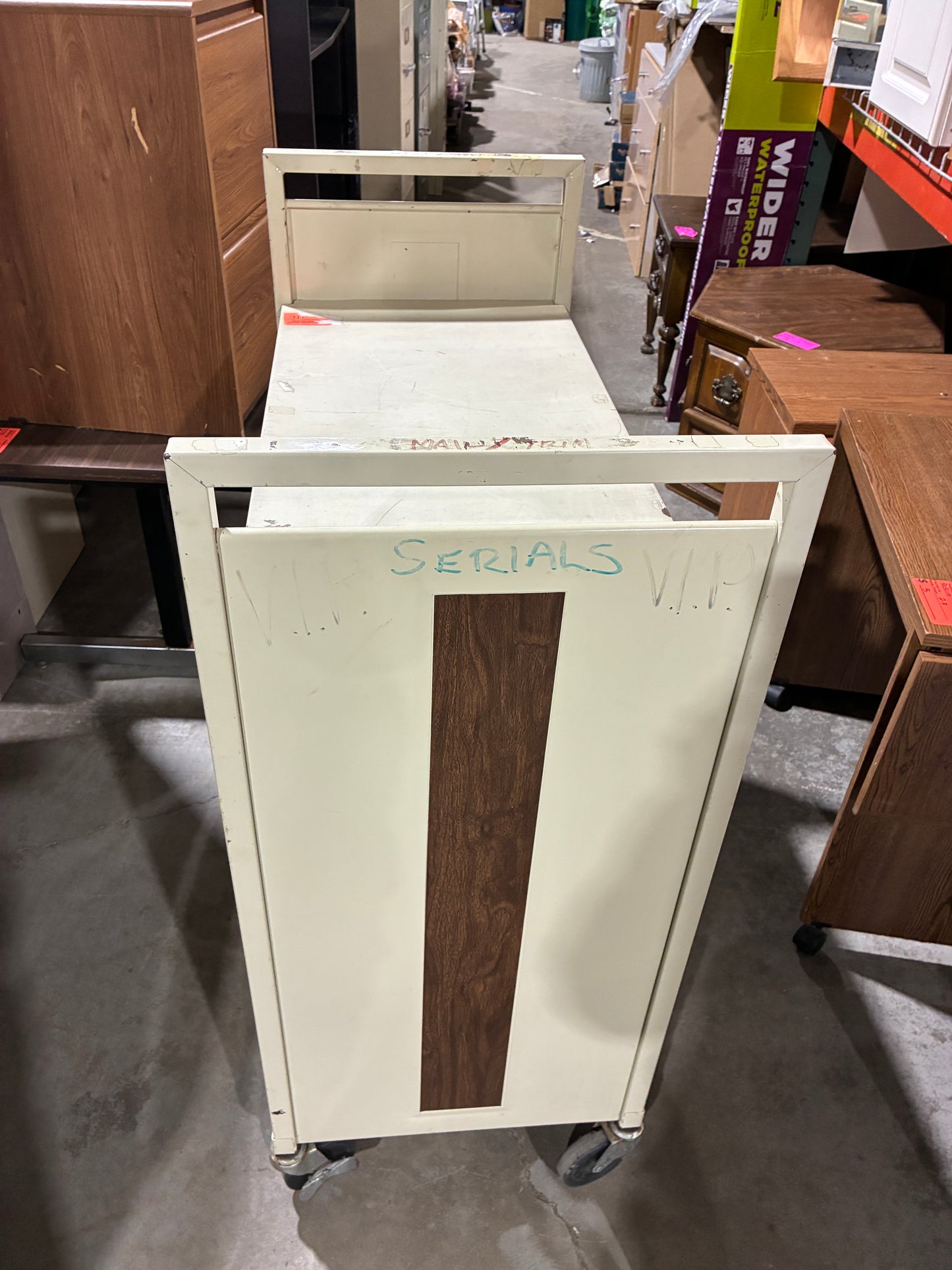 Rolling Utility Cart with Shelves