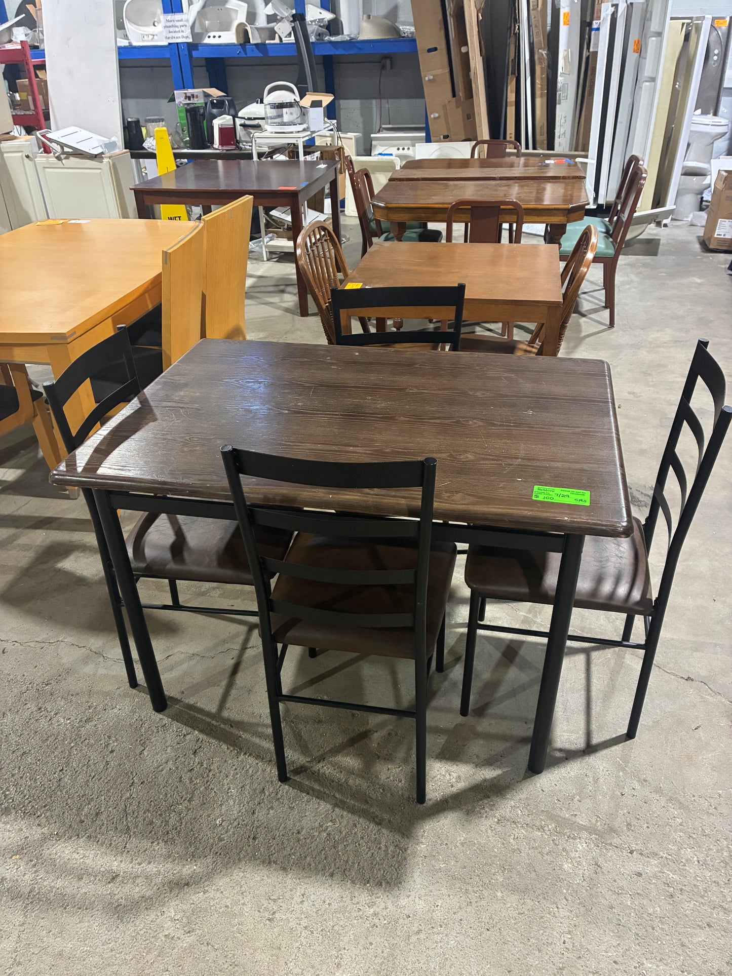 Contemporary Dining Table with 4 Chairs