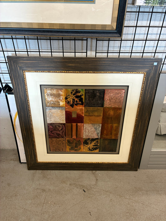 Custom Framed “Fallen Leaves I” Artwork by Jody Hewitt